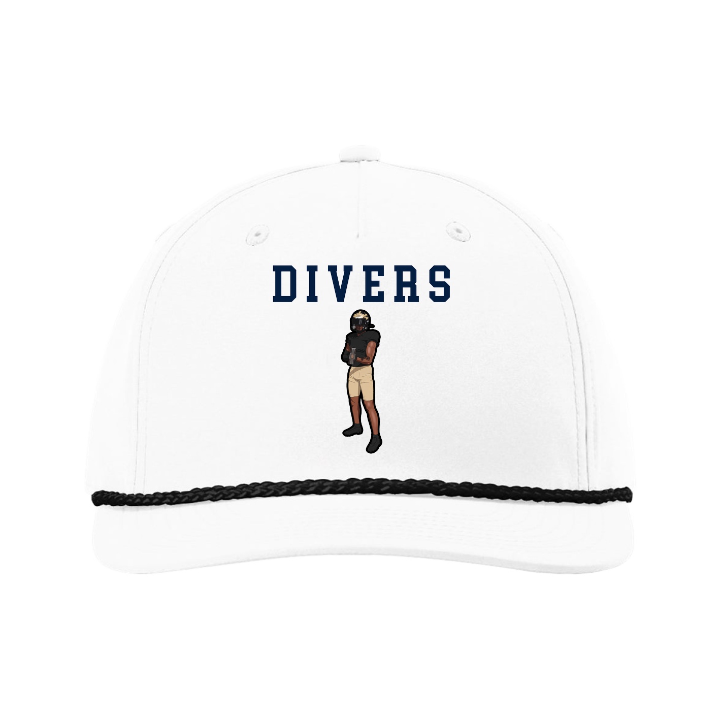 Five-Panel Classic Rope Cap — Shirsey in White
