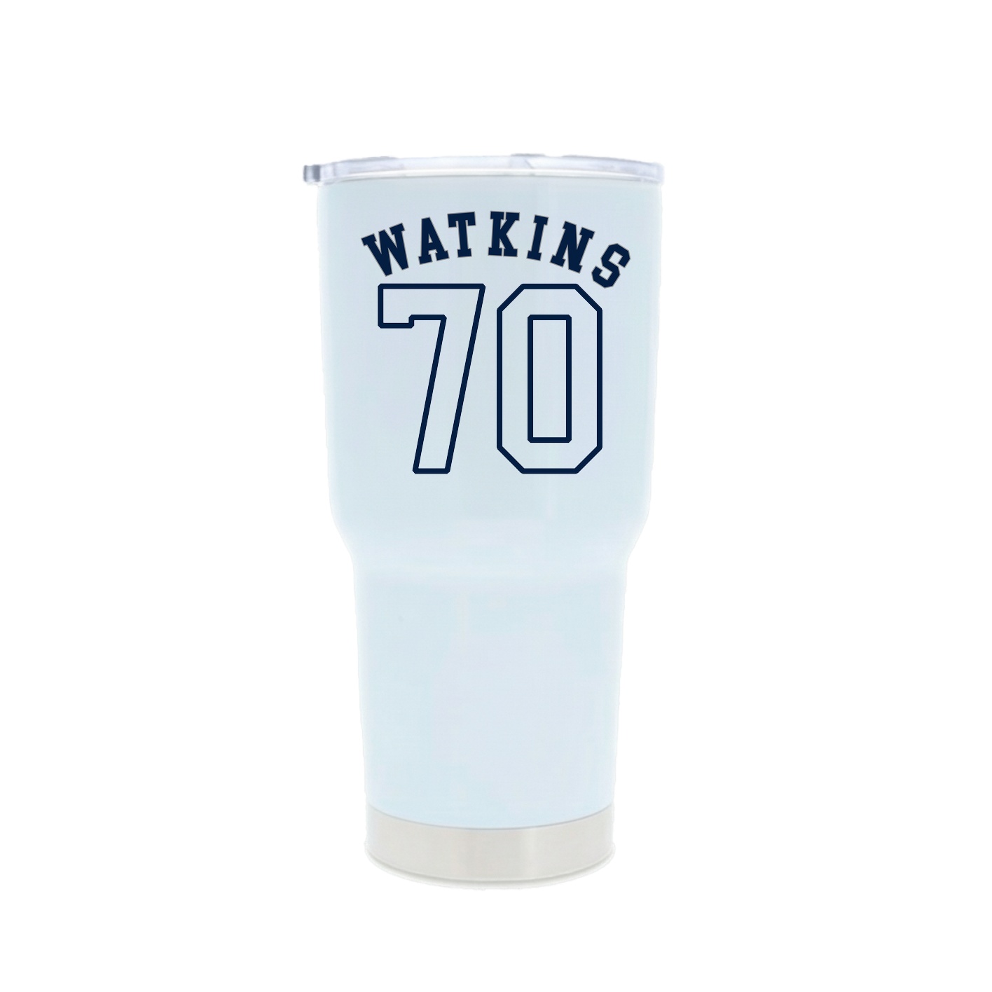 30oz Stainless Steel Tumbler — Shirsey Arch in White