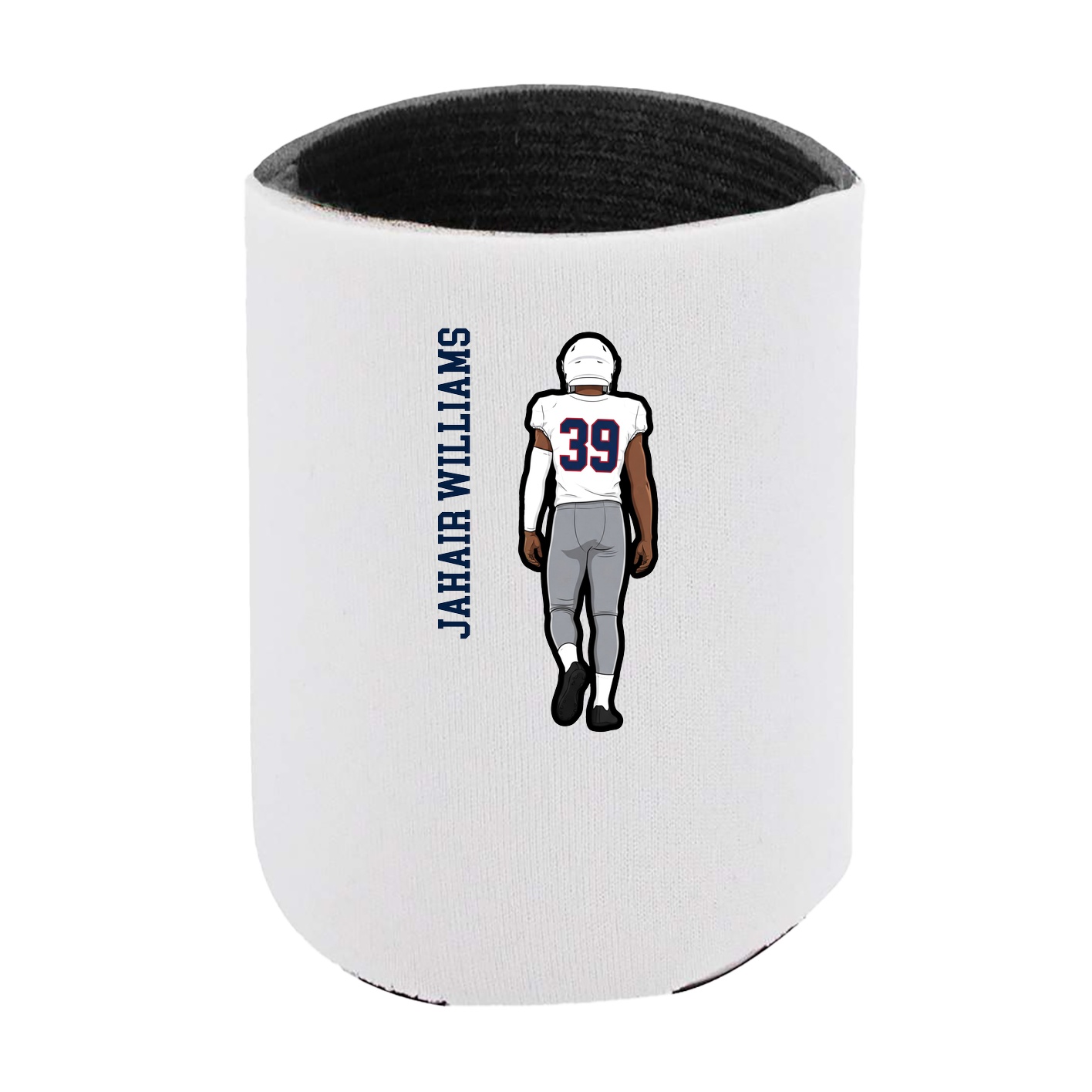 Can Holder — Name Vertical in White