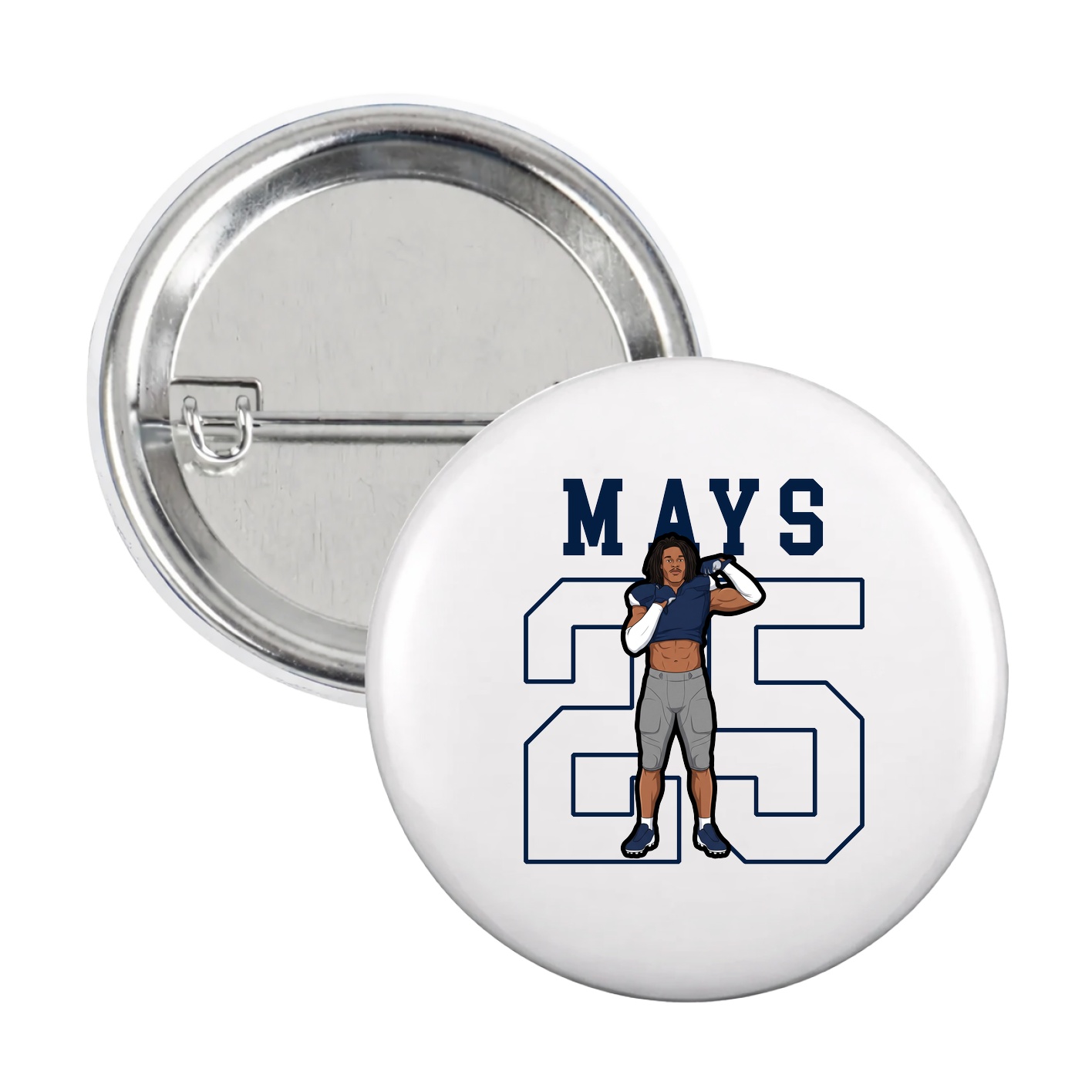 Game Day Button — Shirsey in White