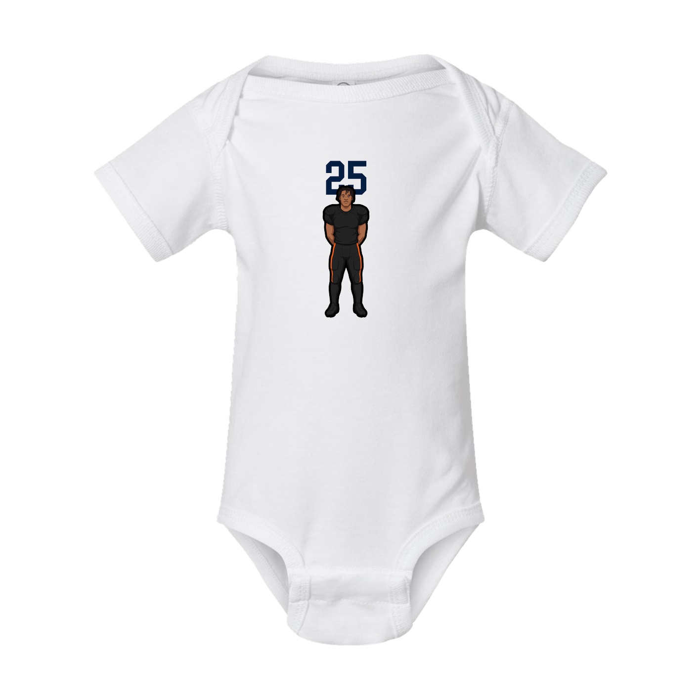 Baby Onesie — Number Top in White