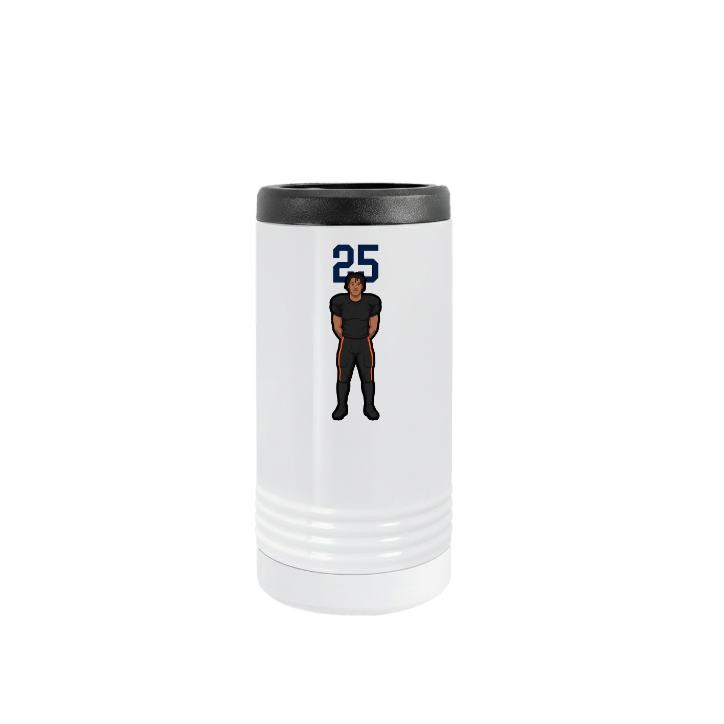Slim Beverage Holder — Number Top in White