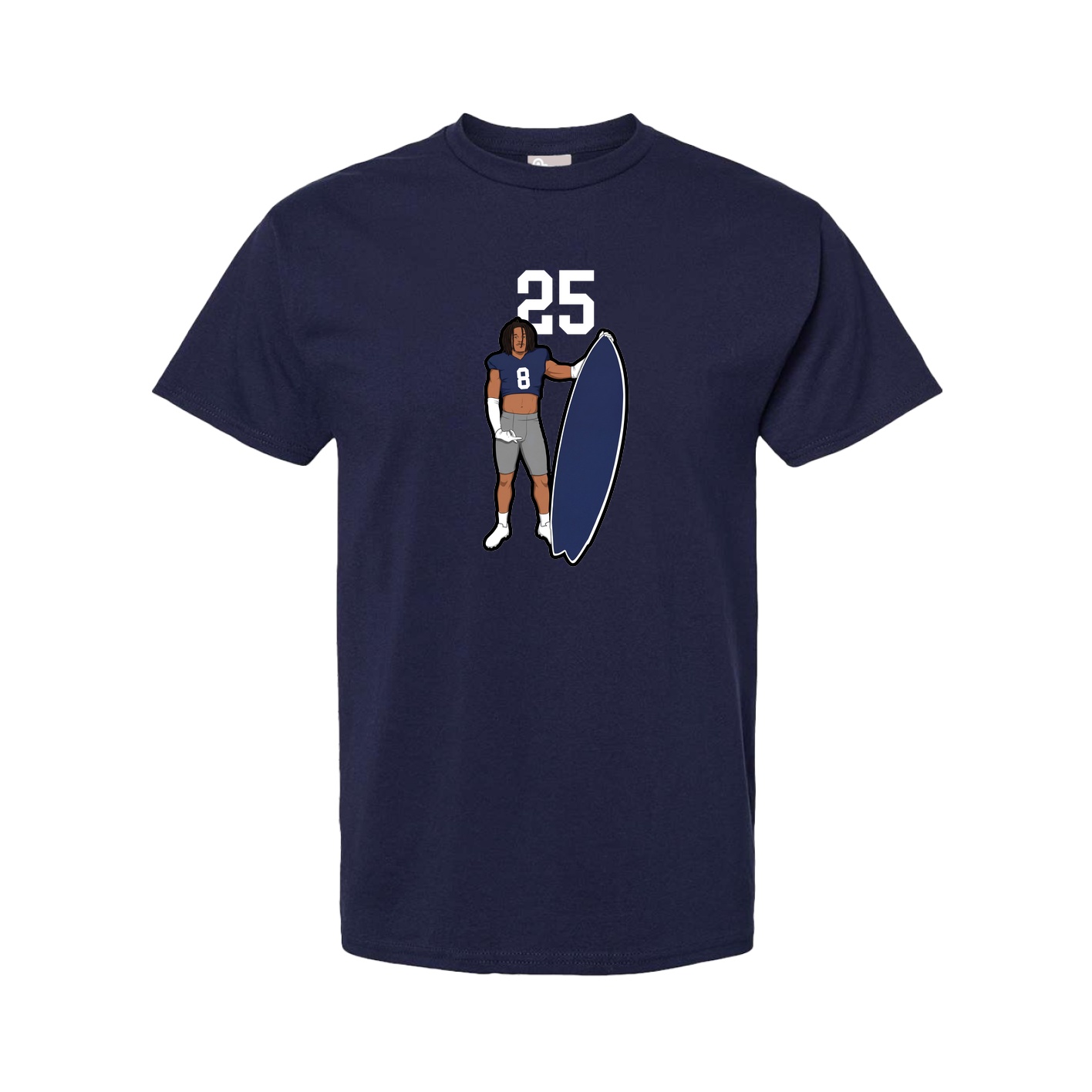 Tee — Number Top in Navy