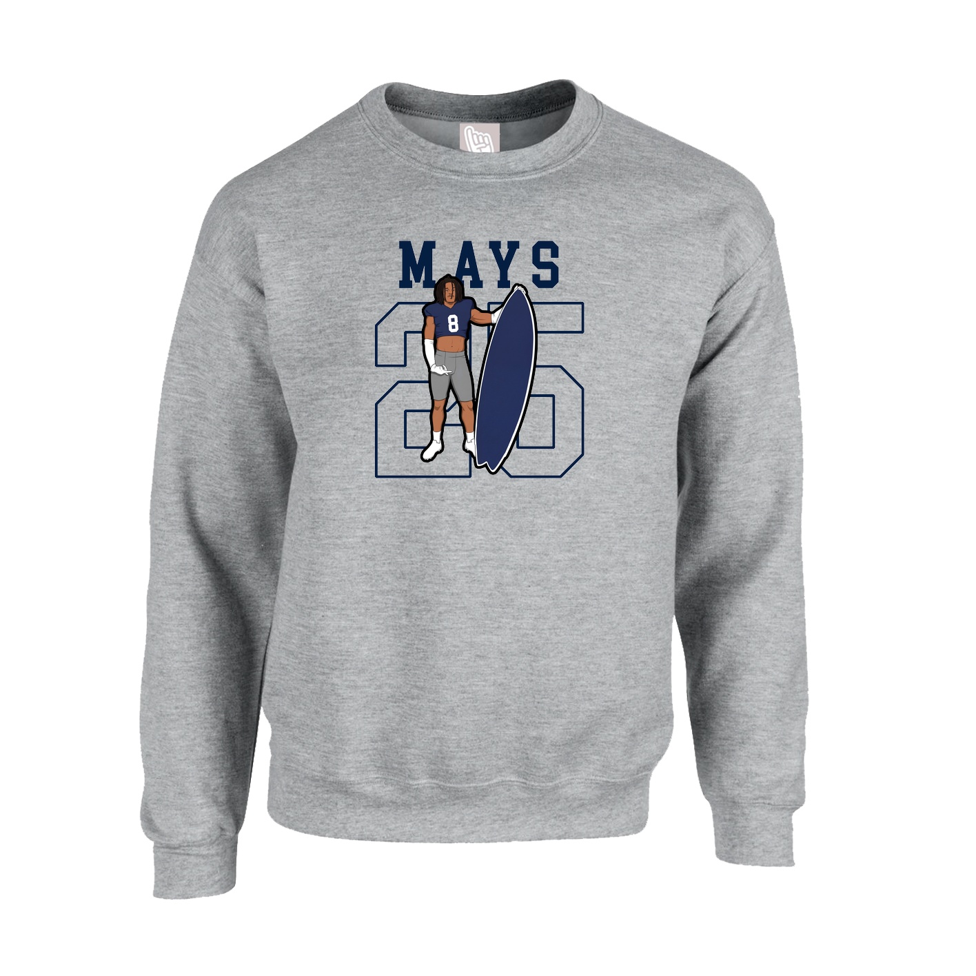 Fleece Crew — Shirsey in Grey