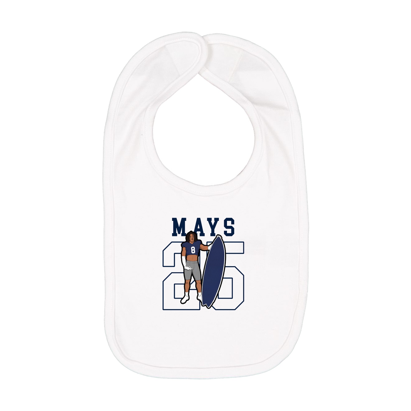 Infant Bib — Shirsey in White
