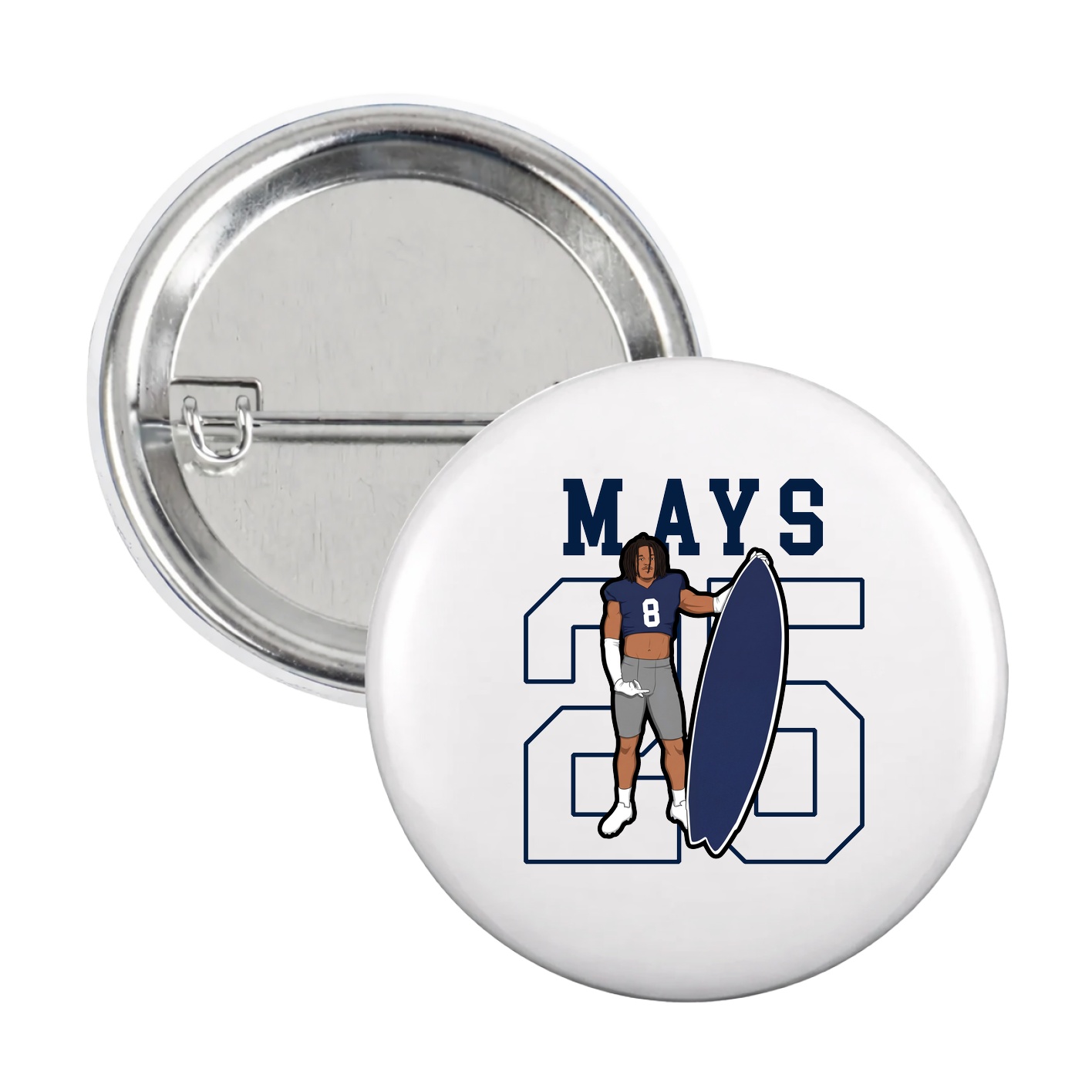 Game Day Button — Shirsey in White