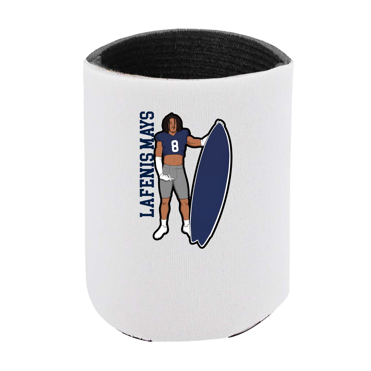 Can Holder — Name Vertical in White