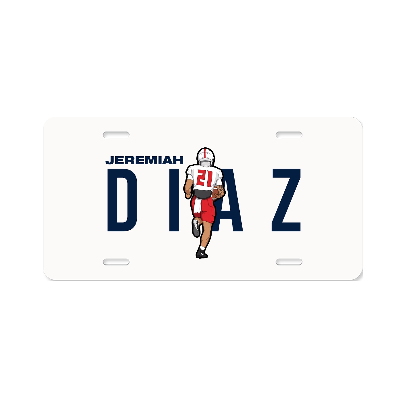 License Plate — Player Name in Classic