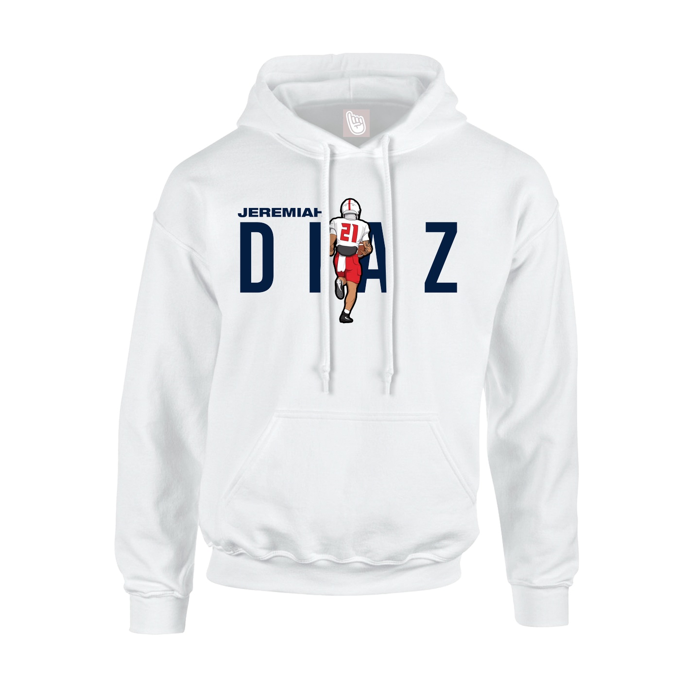 Hoodie — Player Name in White