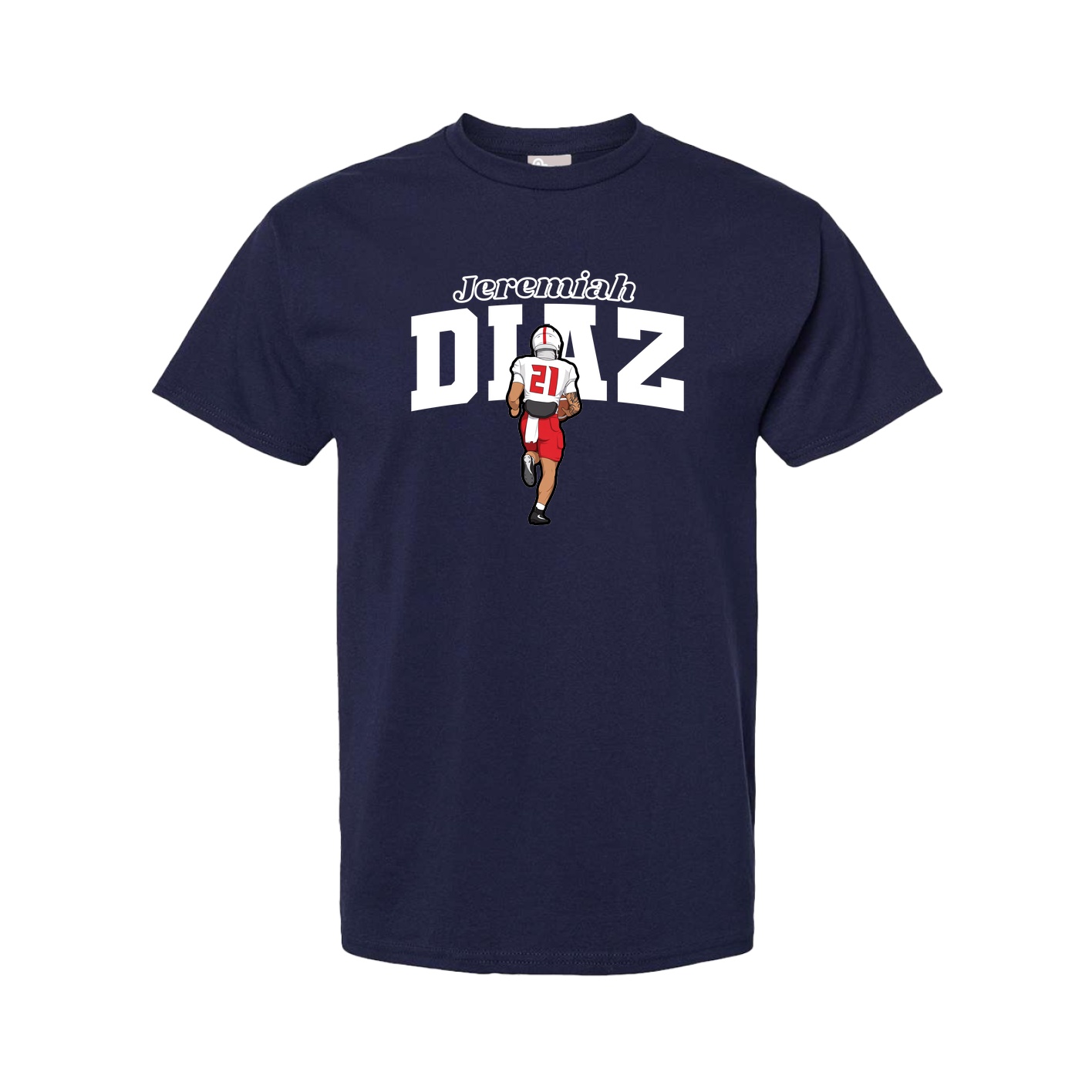 Youth Tee — Name Arch in Navy