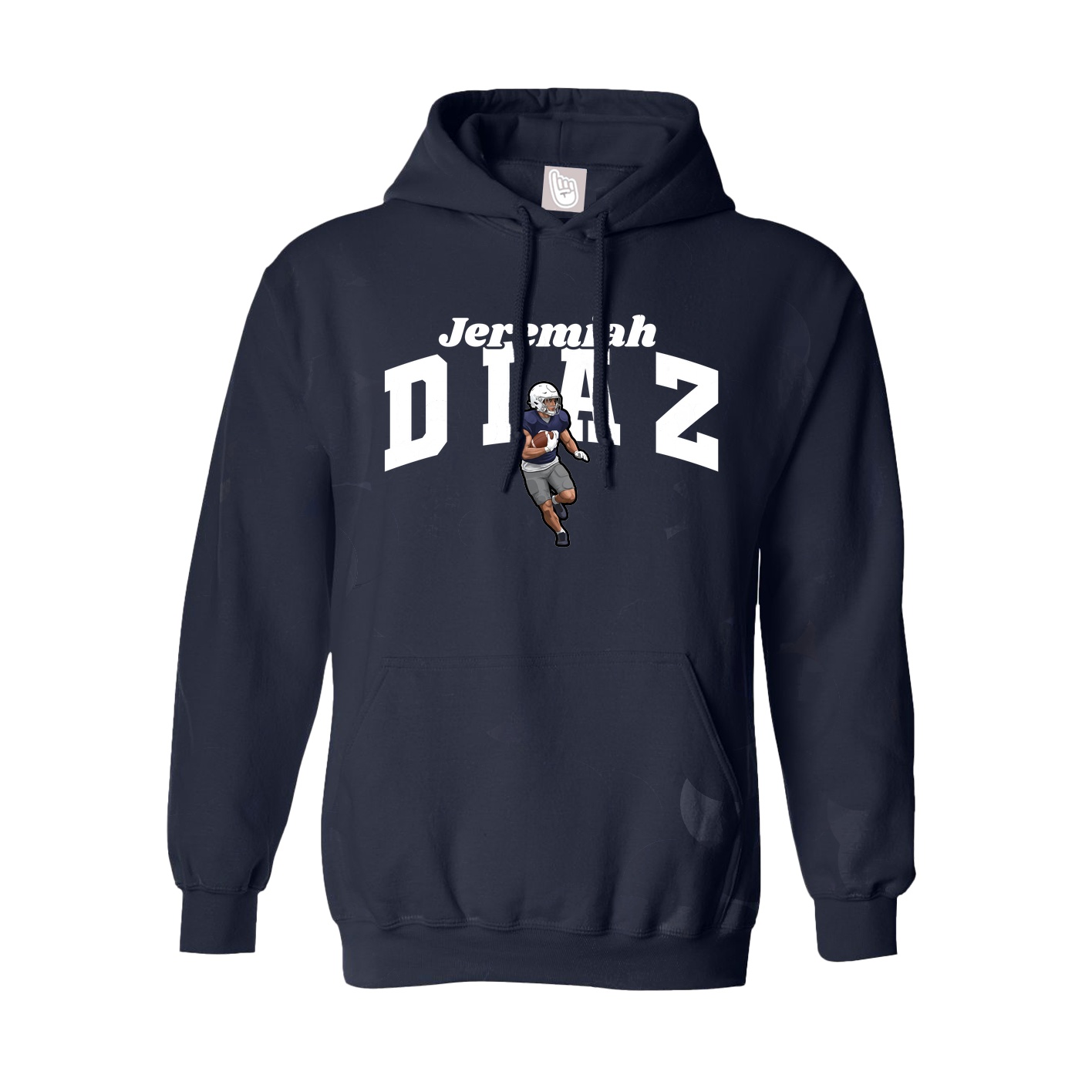 Youth Hoodie — Signature Arch in Navy