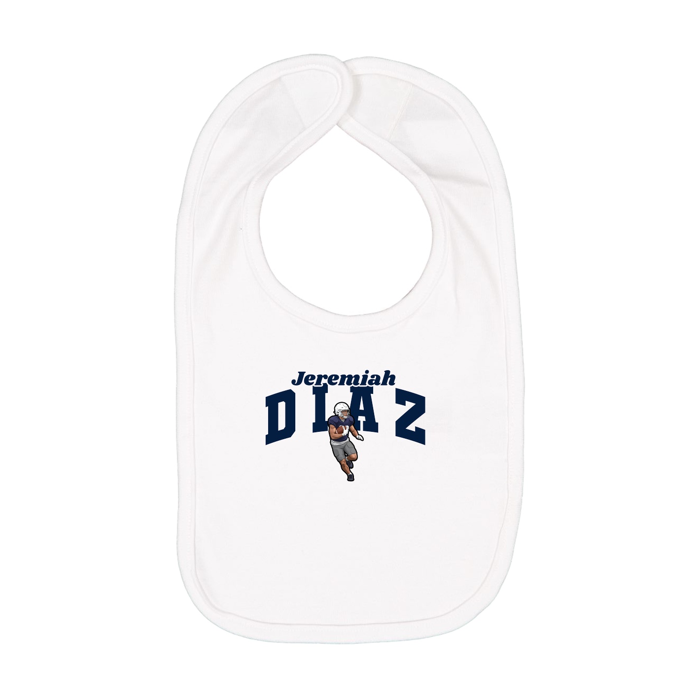 Infant Bib — Signature Arch in White