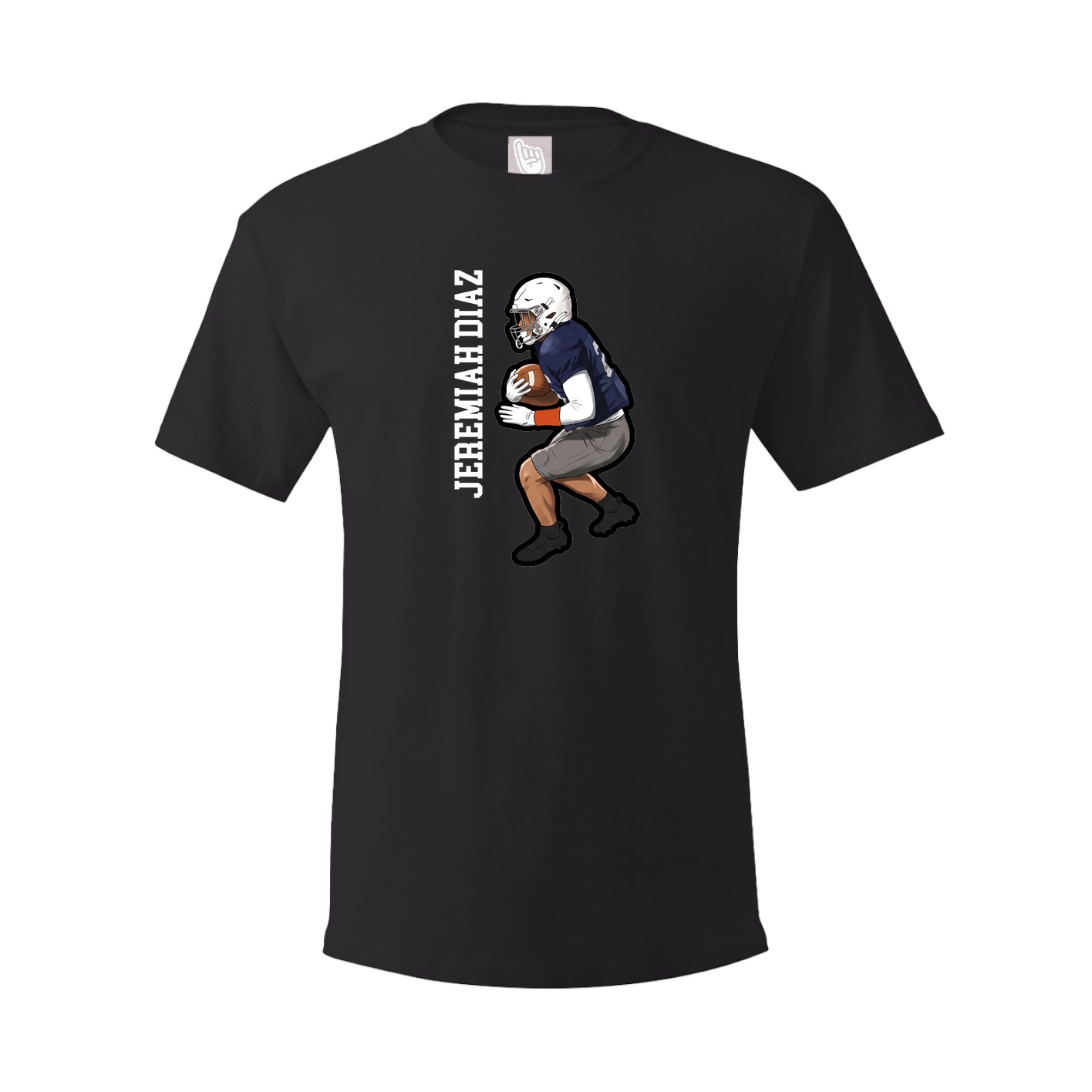 Tee — Name Vertical in Black