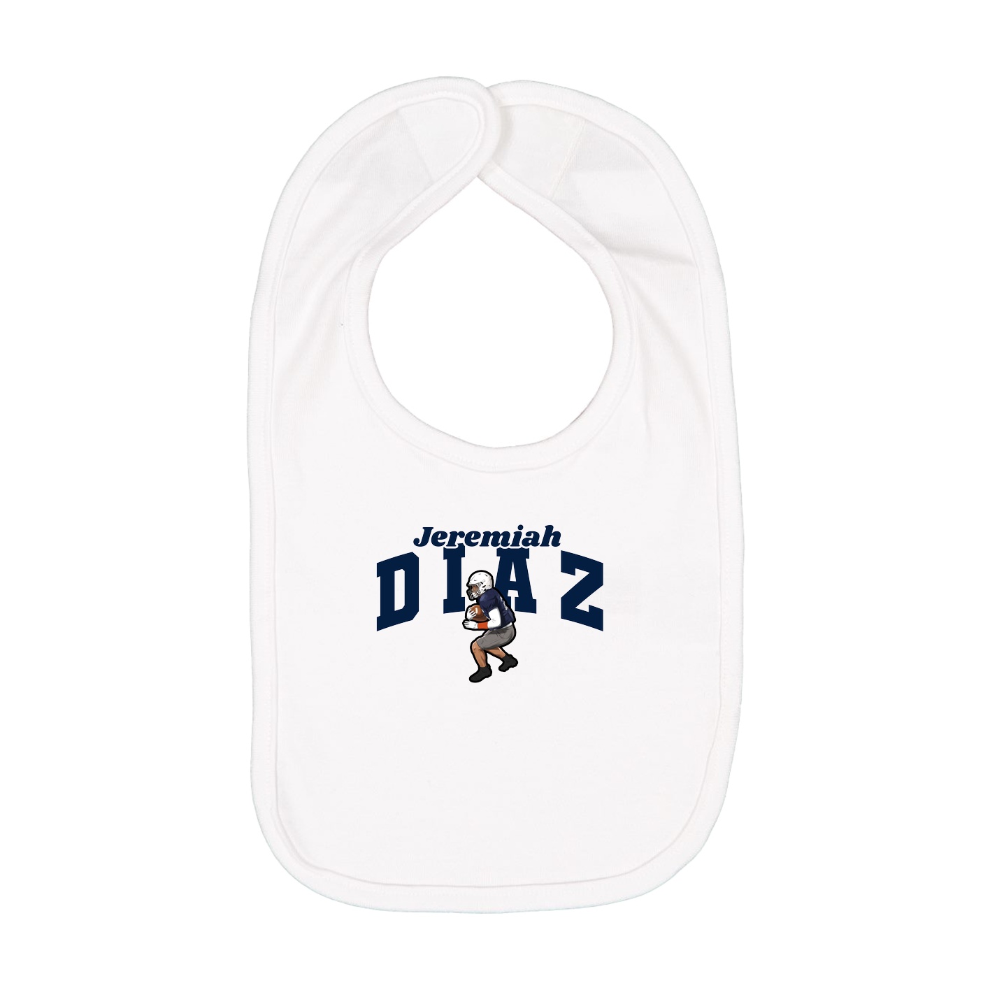 Infant Bib — Signature Arch in White