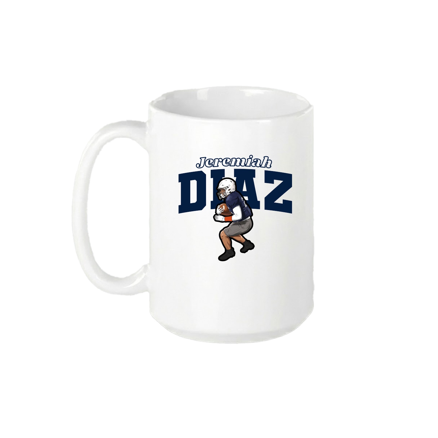 15oz Coffee Mug — Name Arch in White