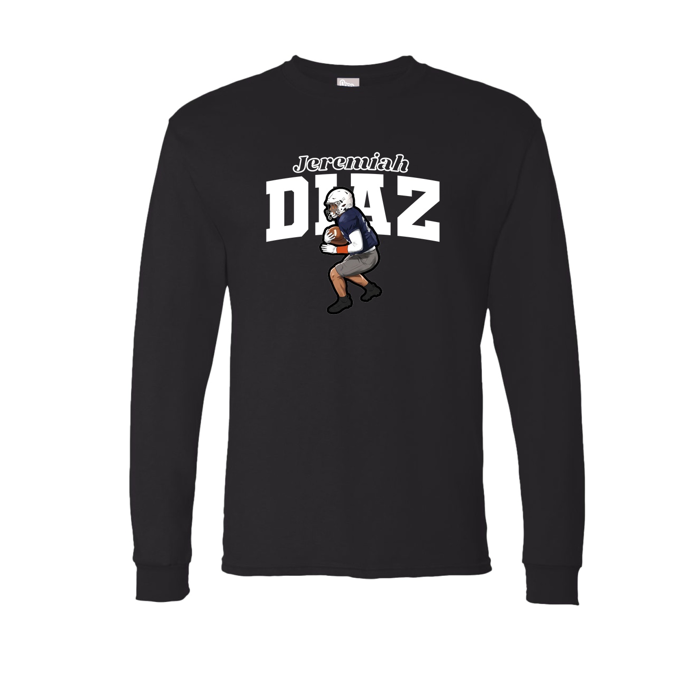 Long Sleeve Tee — Name Arch in Black