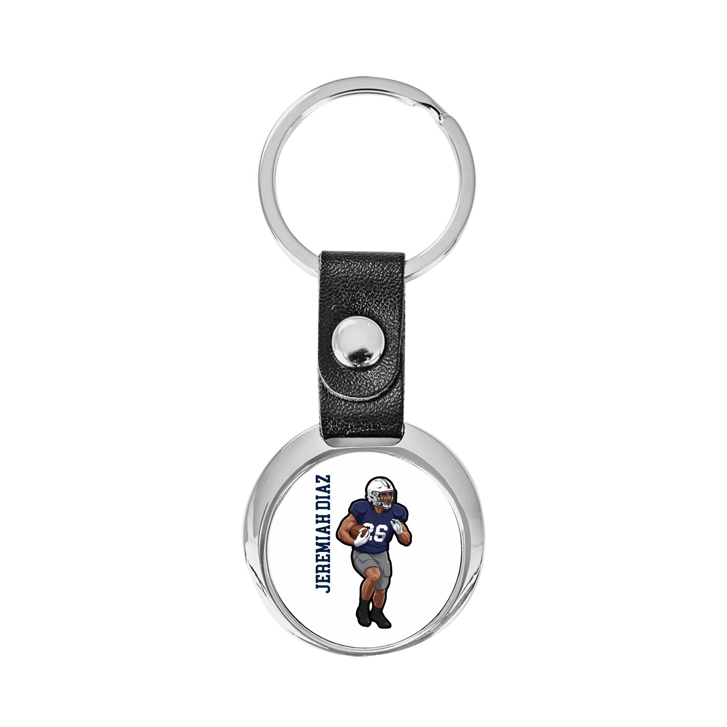 Key Chain — Name Vertical in Classic