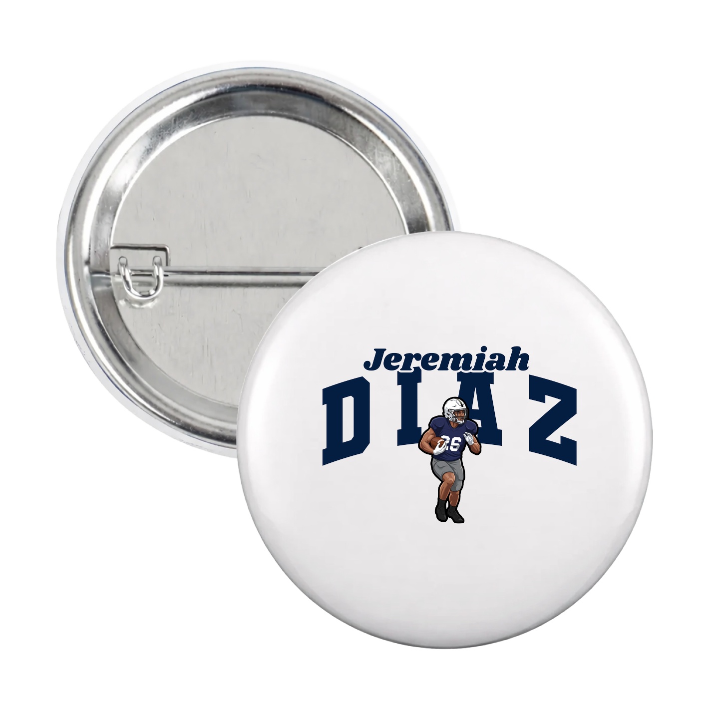 Game Day Button — Signature Arch in White