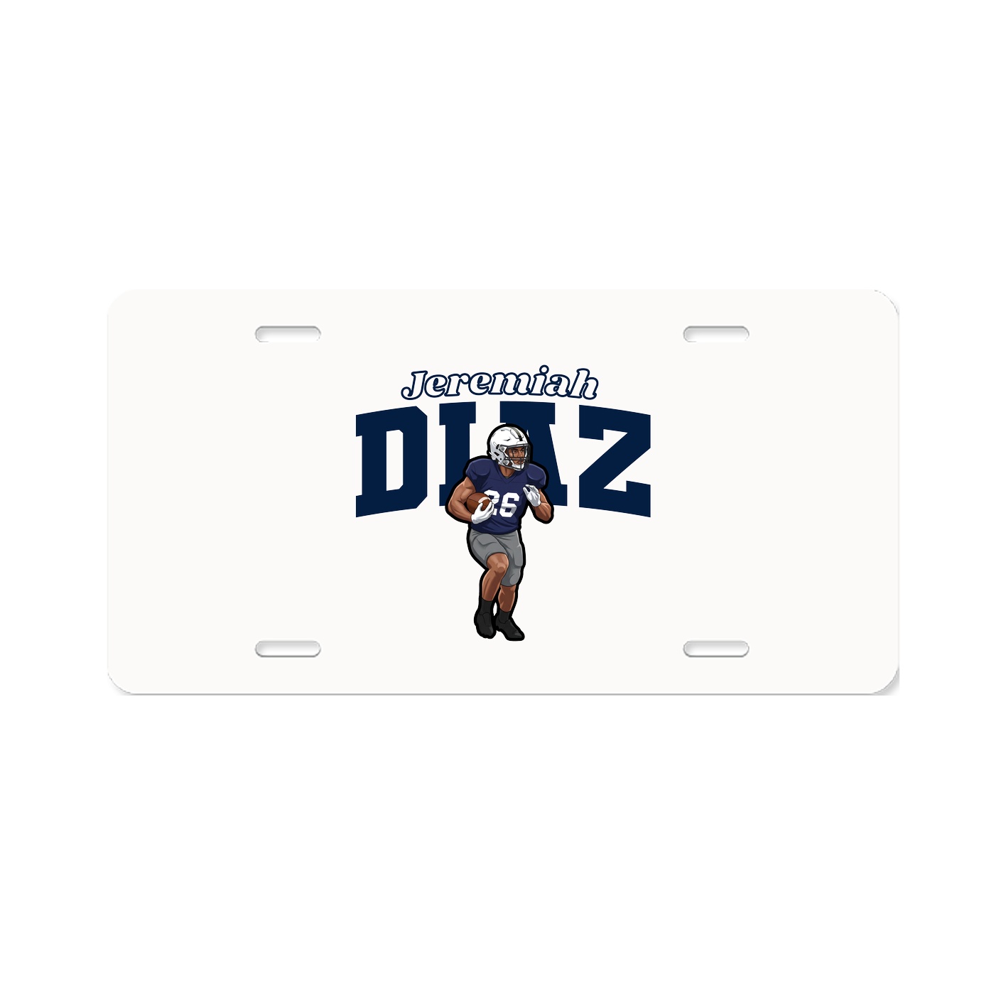 License Plate — Name Arch in Classic