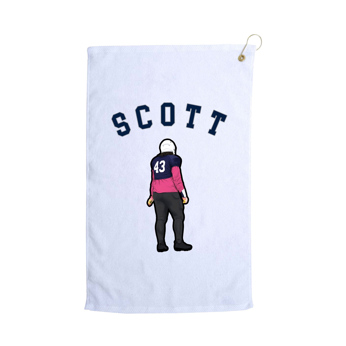 Golf Towel — Shirsey Arch in White