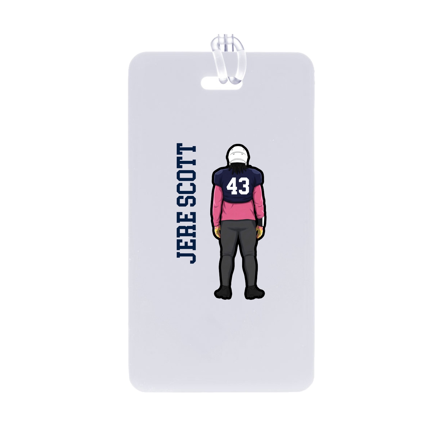 Bag Tag — Name Vertical in Classic