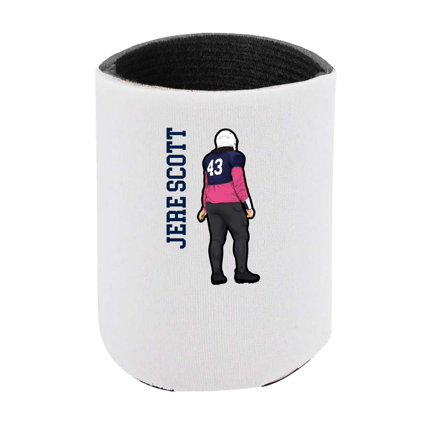 Can Holder — Name Vertical in White