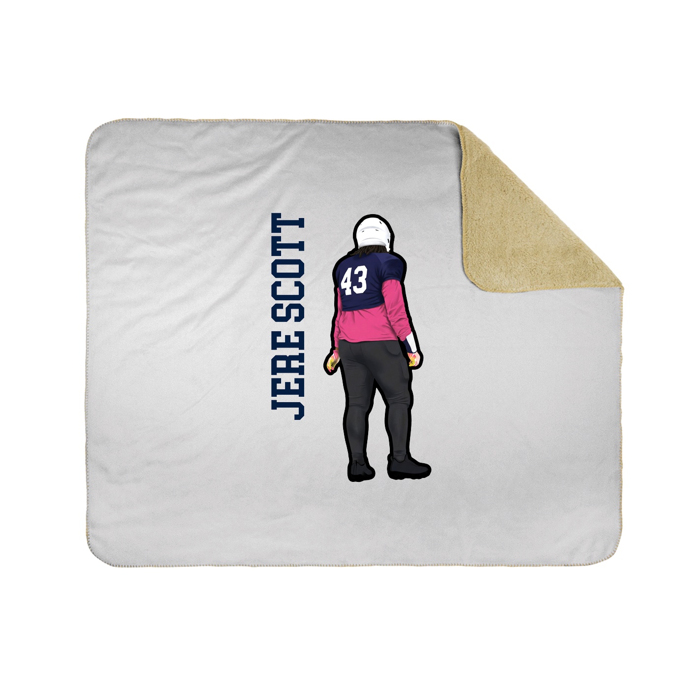 50x60 Sherpa Lined Throw Blanket
