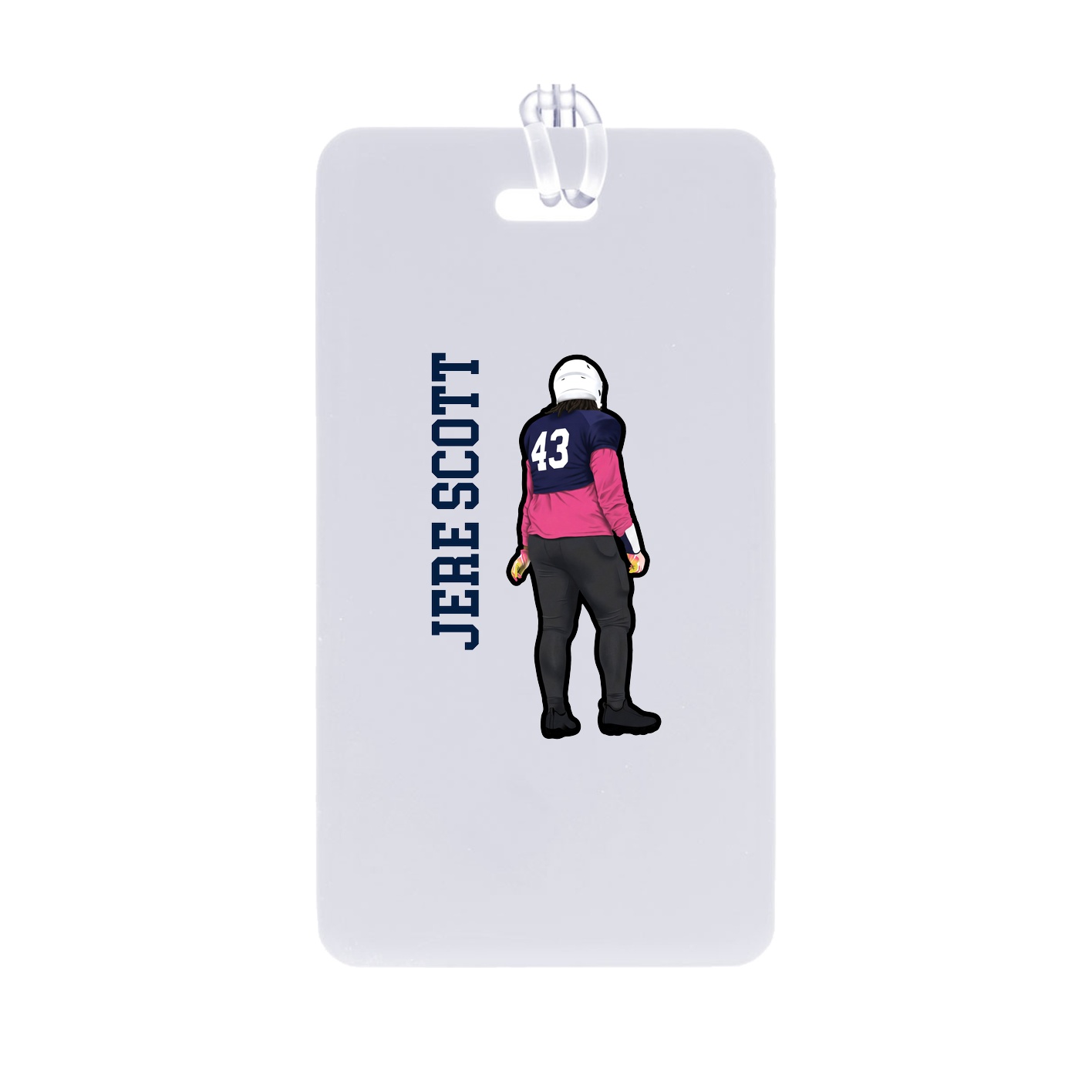 Bag Tag — Name Vertical in Classic