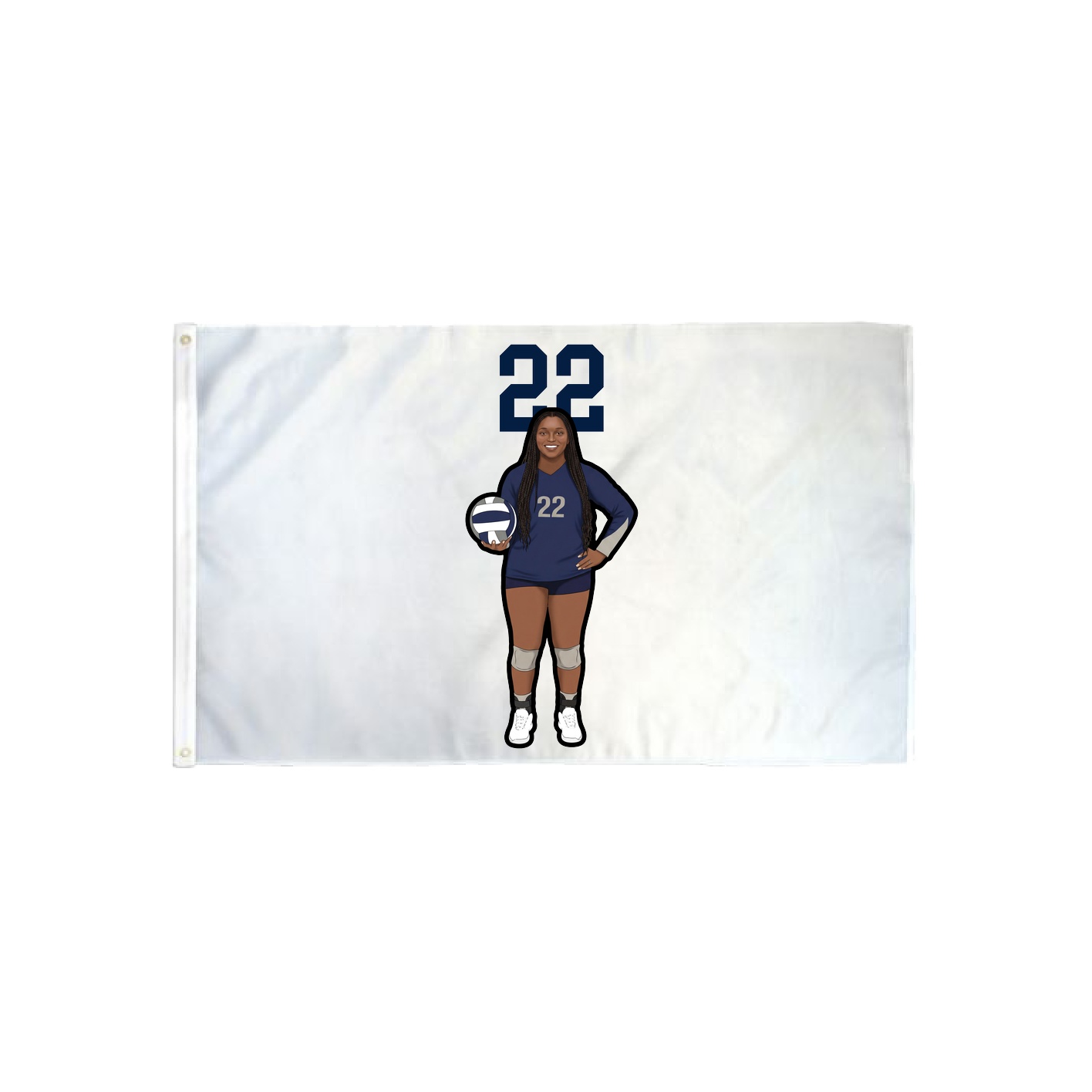 3x5 Flag — Number Top in Classic
