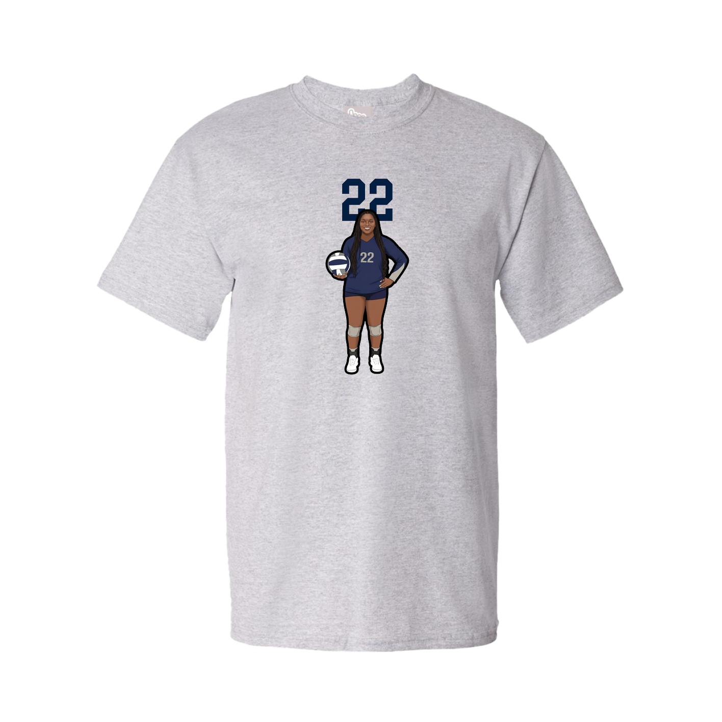 Tee — Number Top in Grey