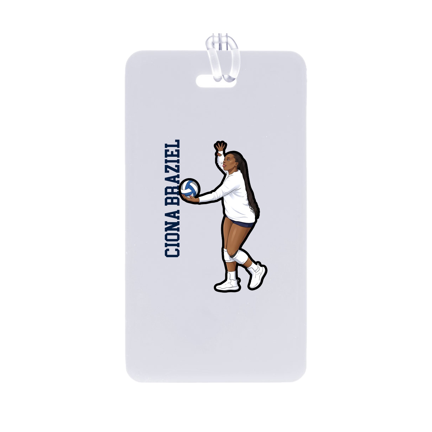 Bag Tag — Name Vertical in Classic