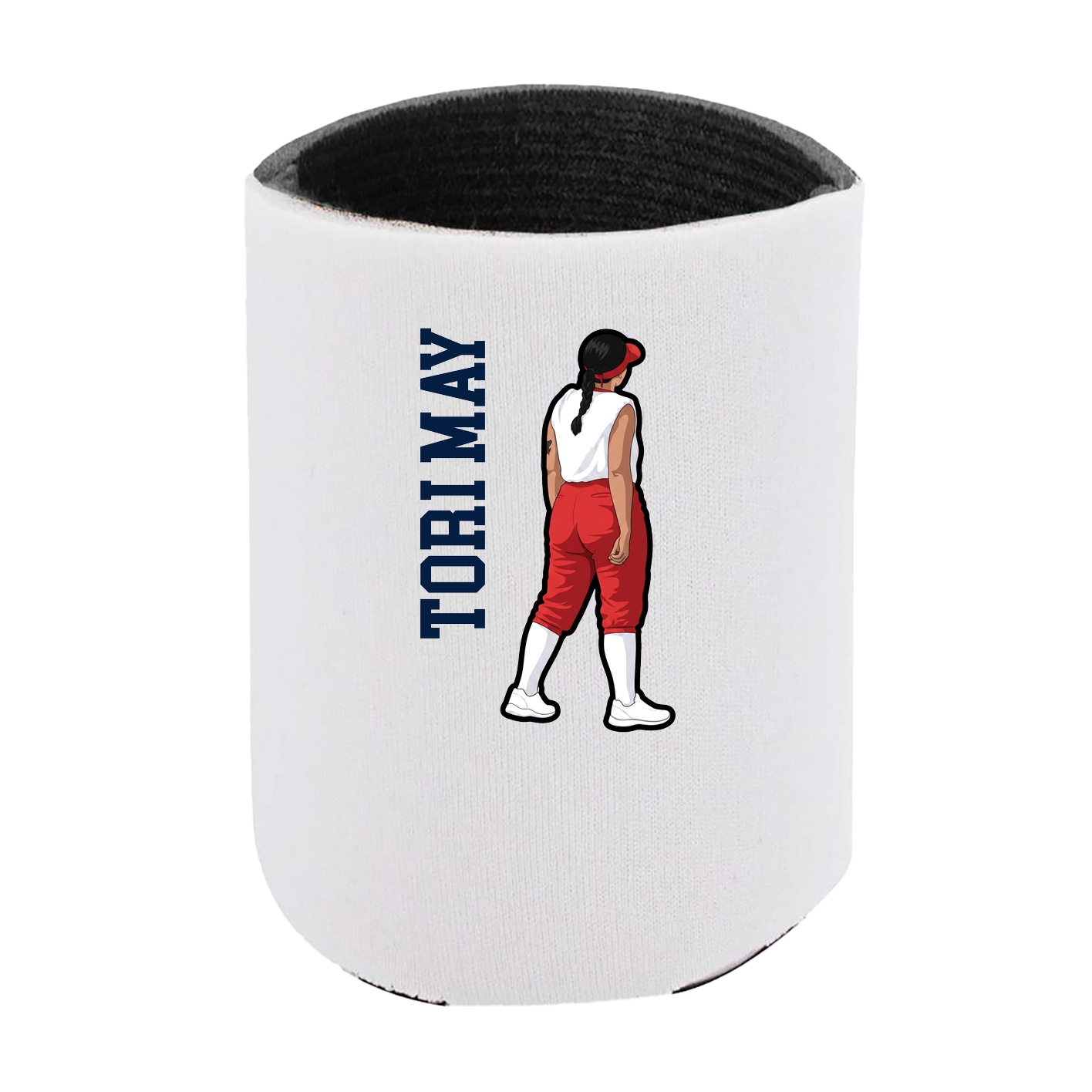 Can Holder — Name Vertical in White