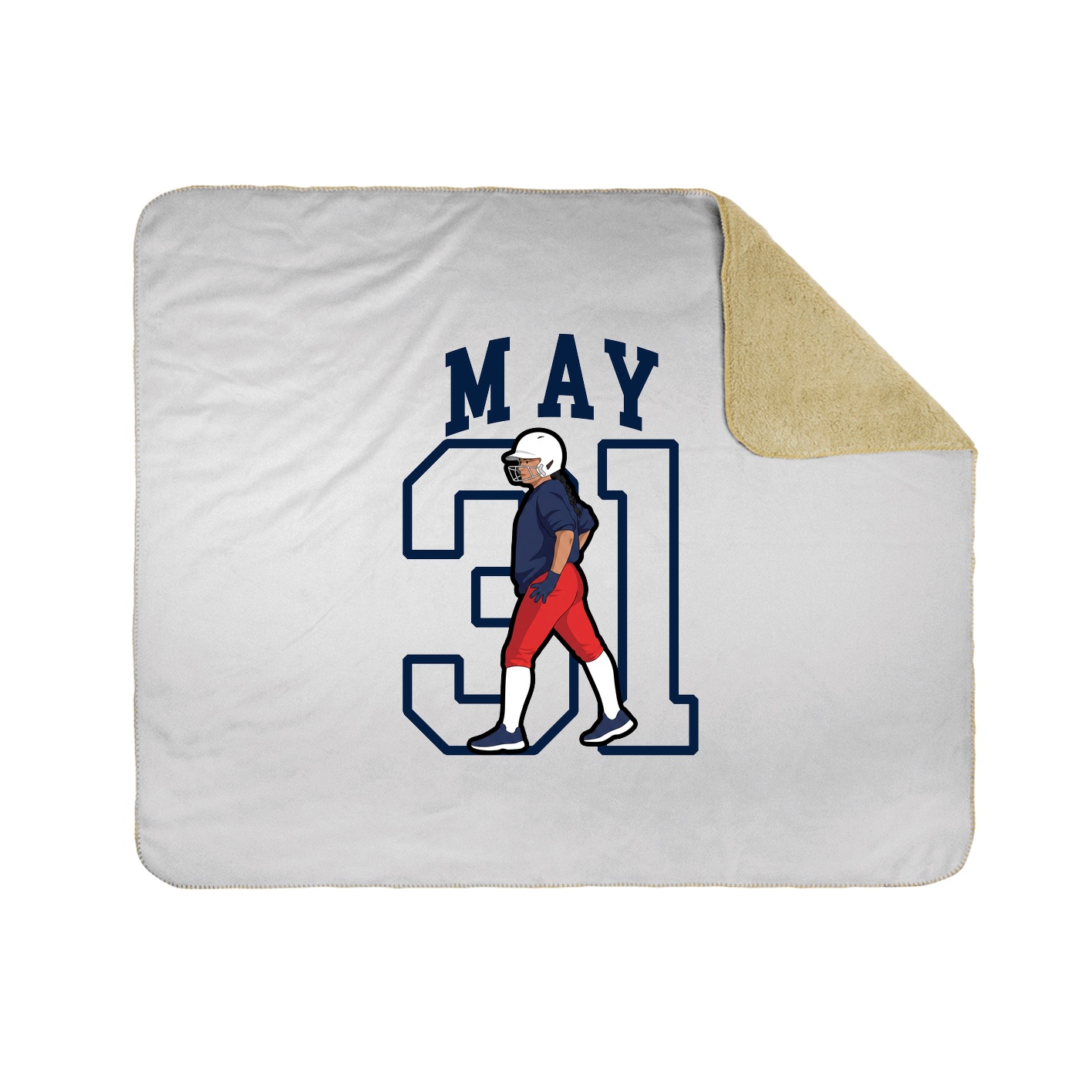 Throw Blanket — Shirsey in White