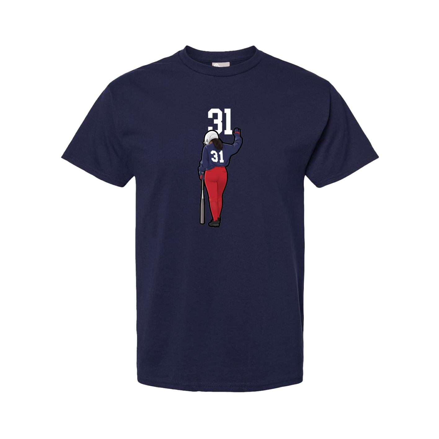 Tee — Number Top in Navy