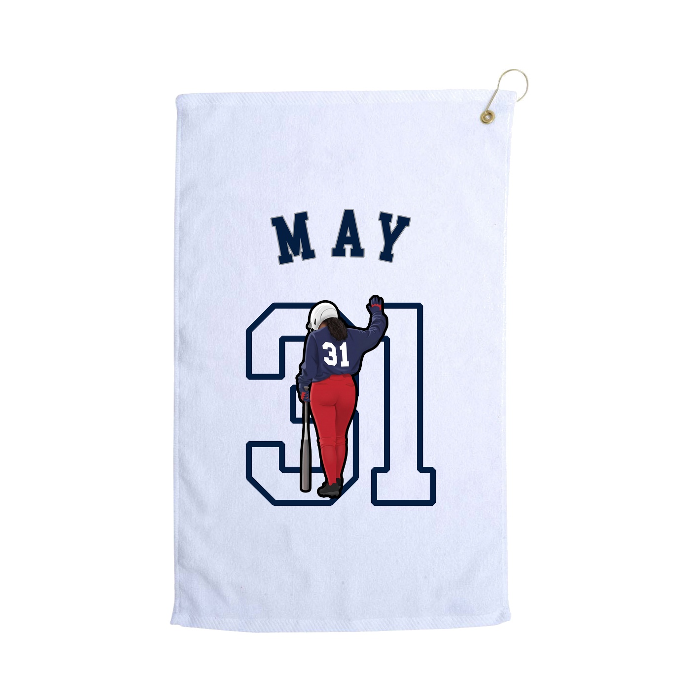 Golf Towel — Shirsey Arch in White