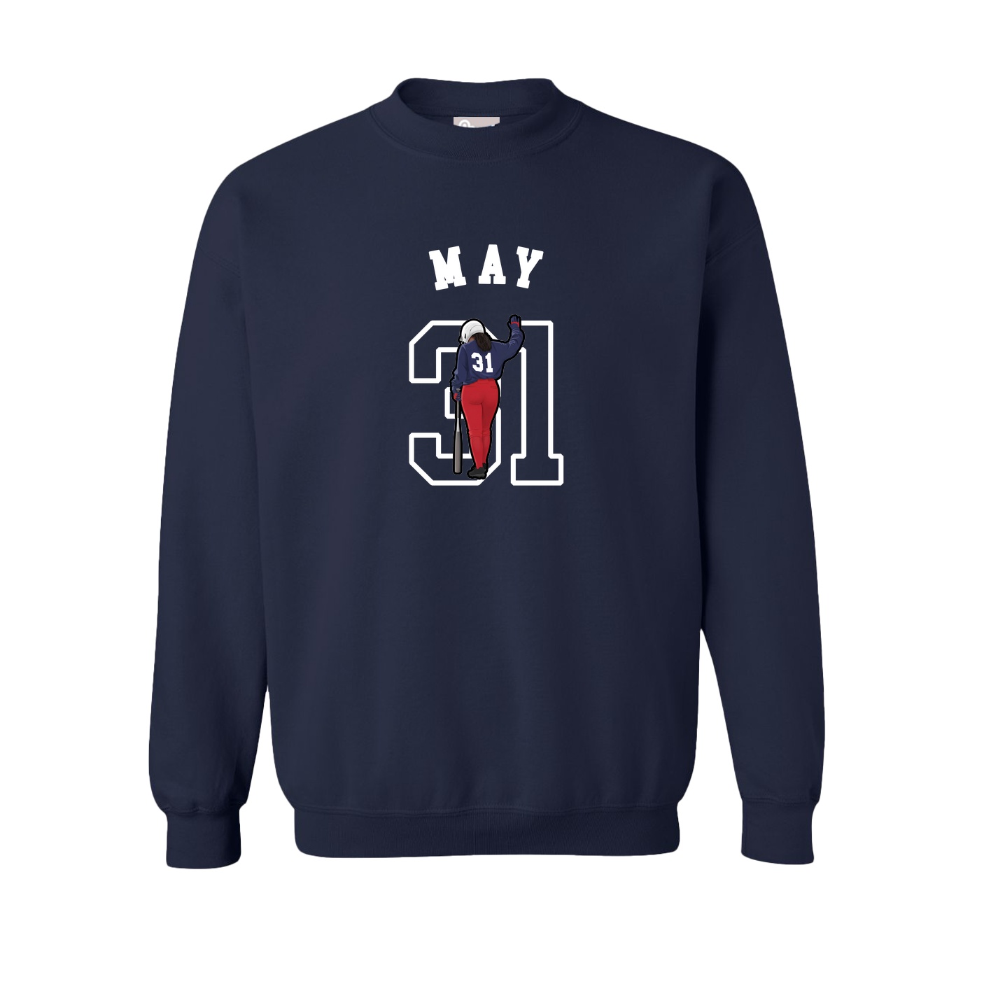Fleece Crew — Shirsey Arch in Navy