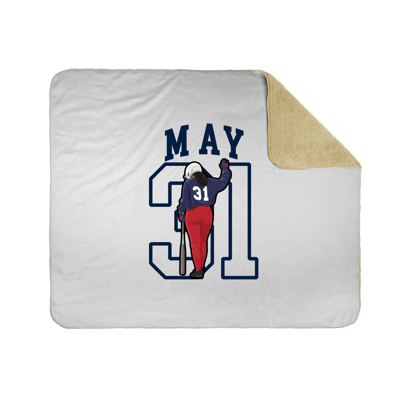 Throw Blanket — Shirsey in White