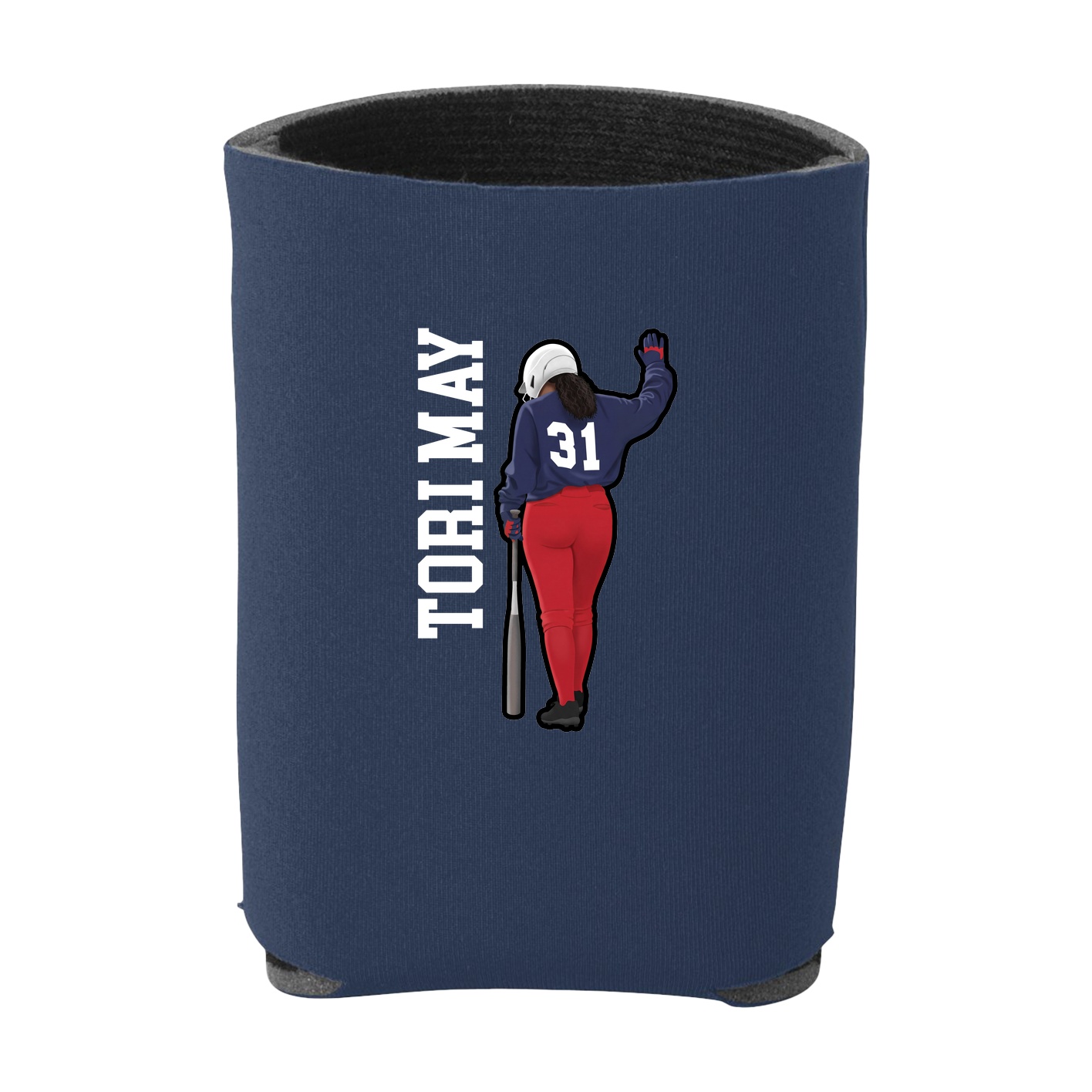 Can Holder — Name Vertical in Navy