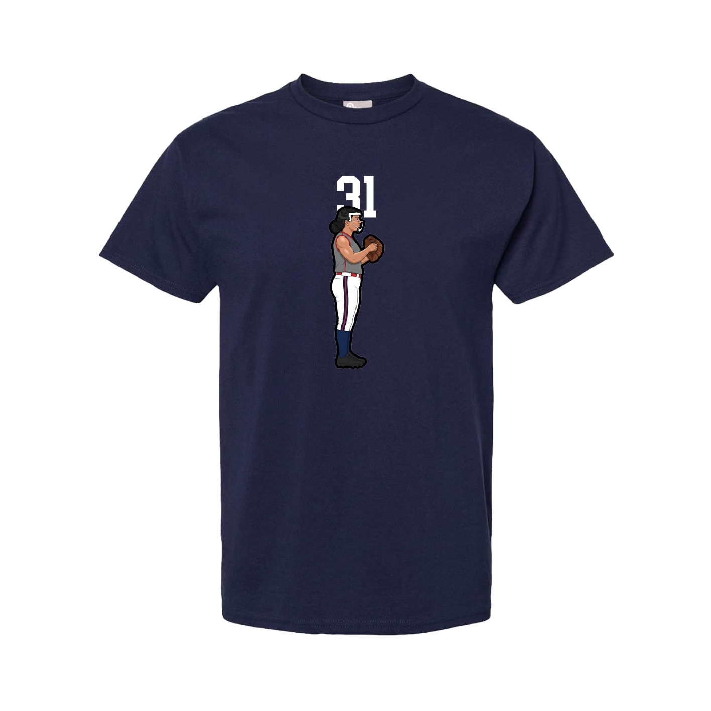 Youth Tee — Number Top in Navy