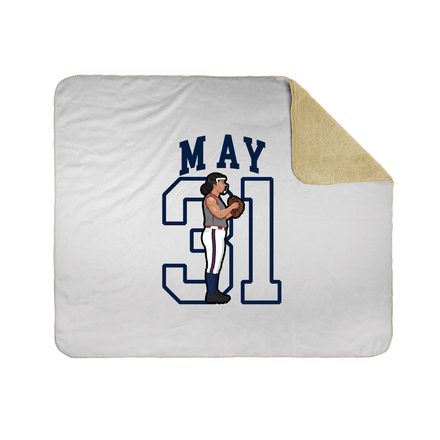 Throw Blanket — Shirsey in White