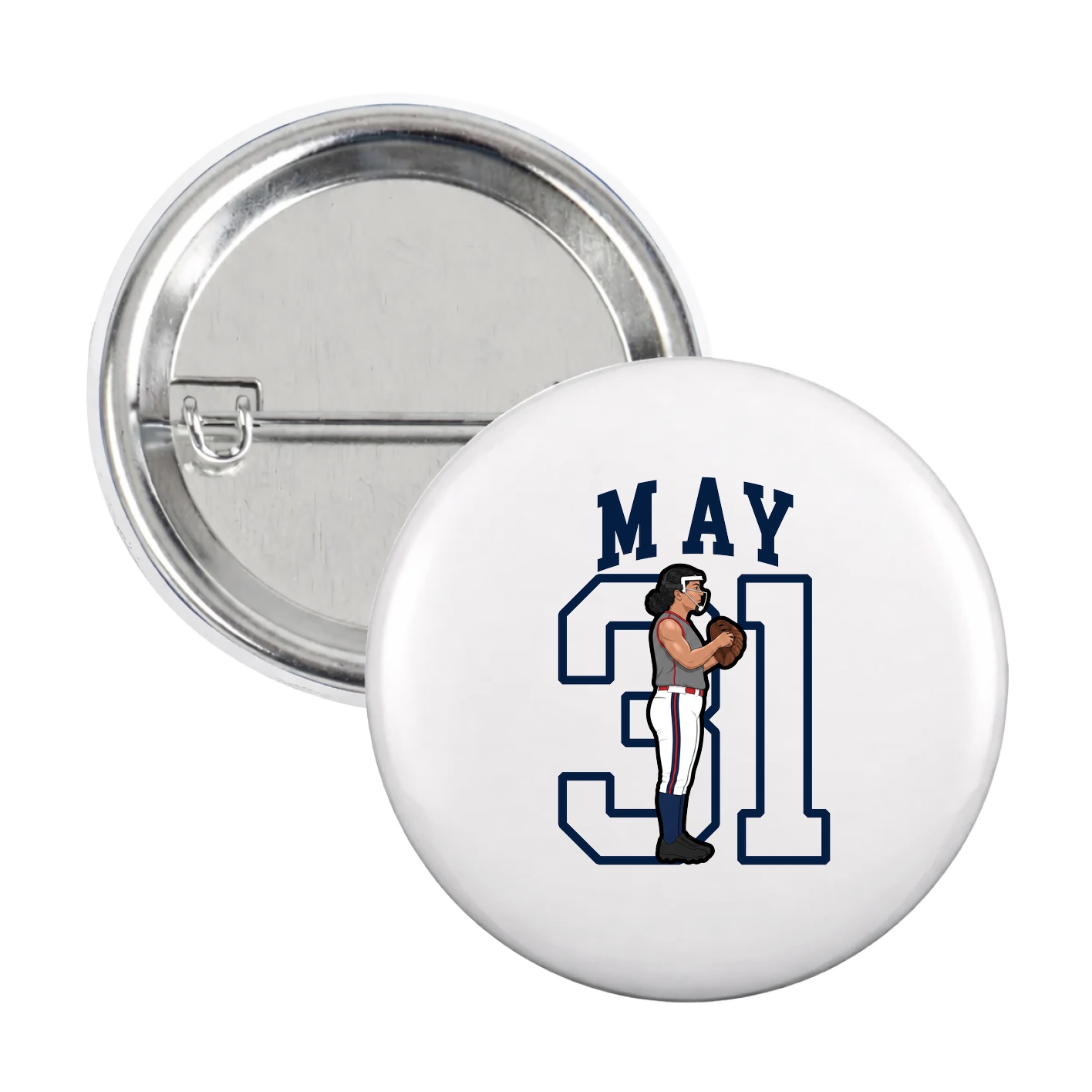 Game Day Button — Shirsey in White