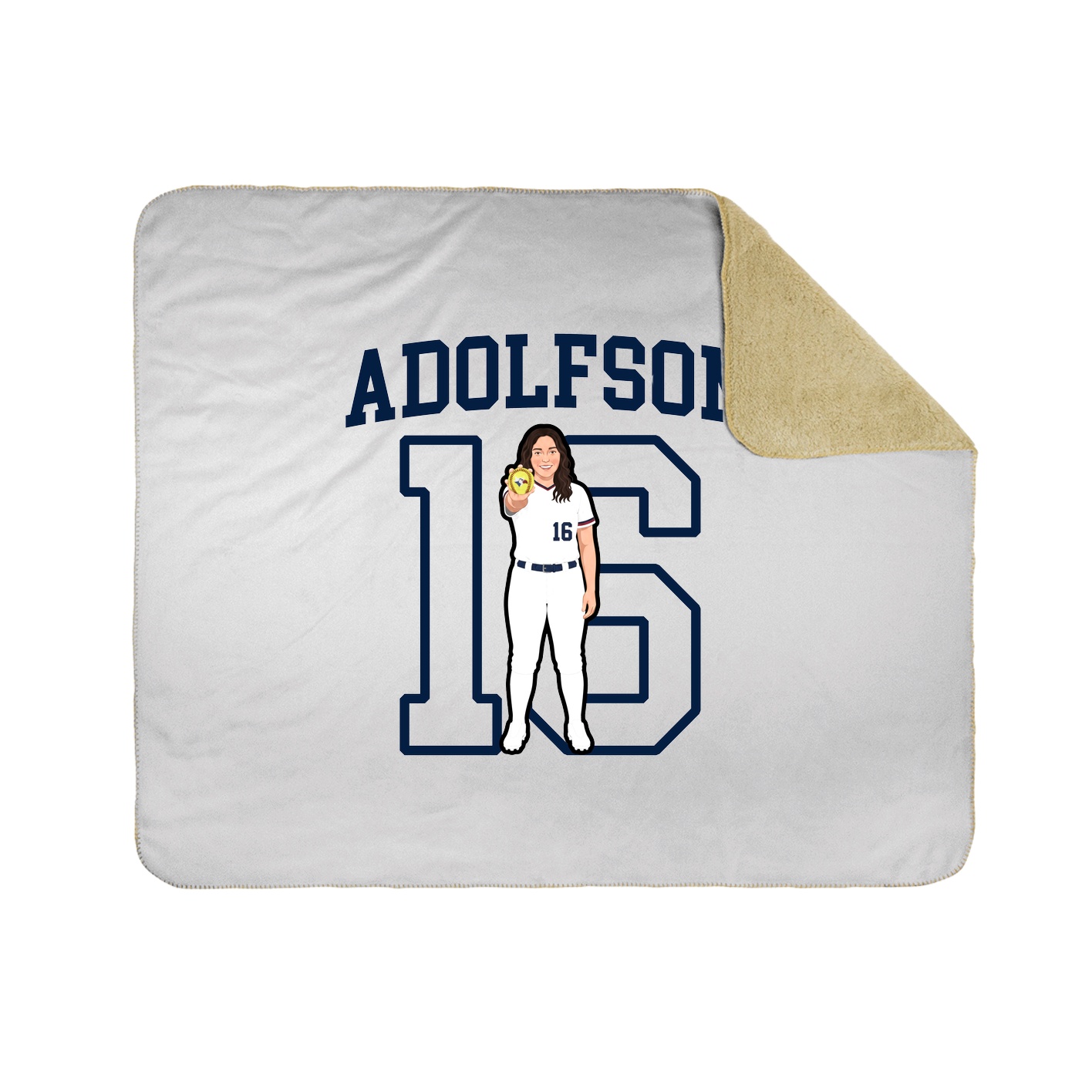 Throw Blanket — Shirsey in White