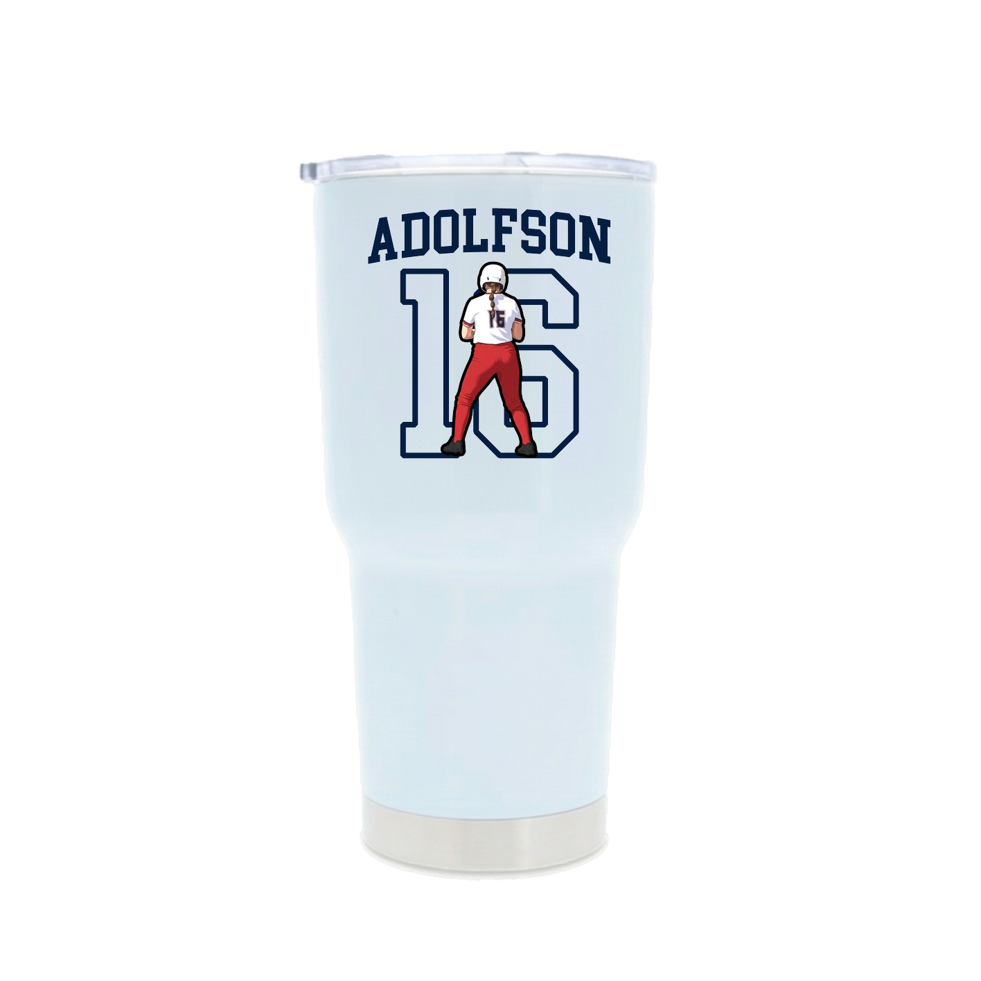 30oz Stainless Steel Tumbler — Shirsey in White