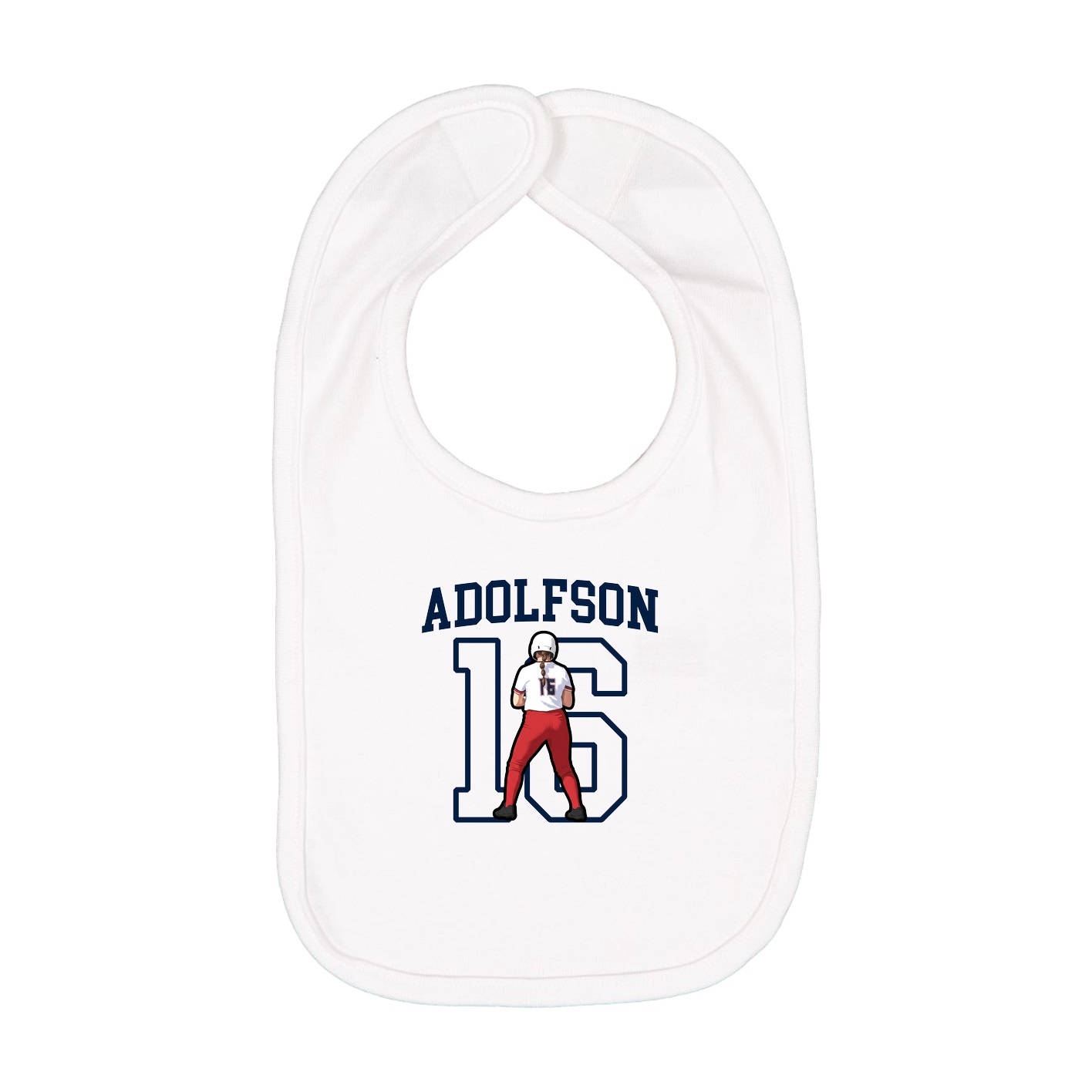 Infant Bib — Shirsey in White