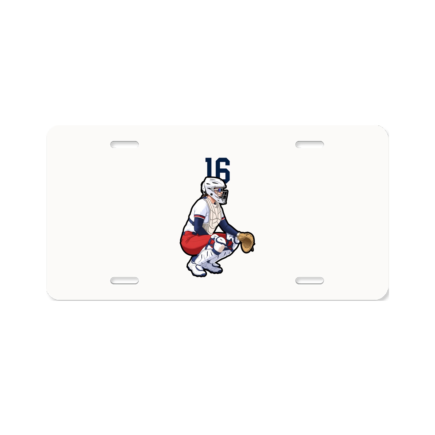 License Plate — Number Top in Classic
