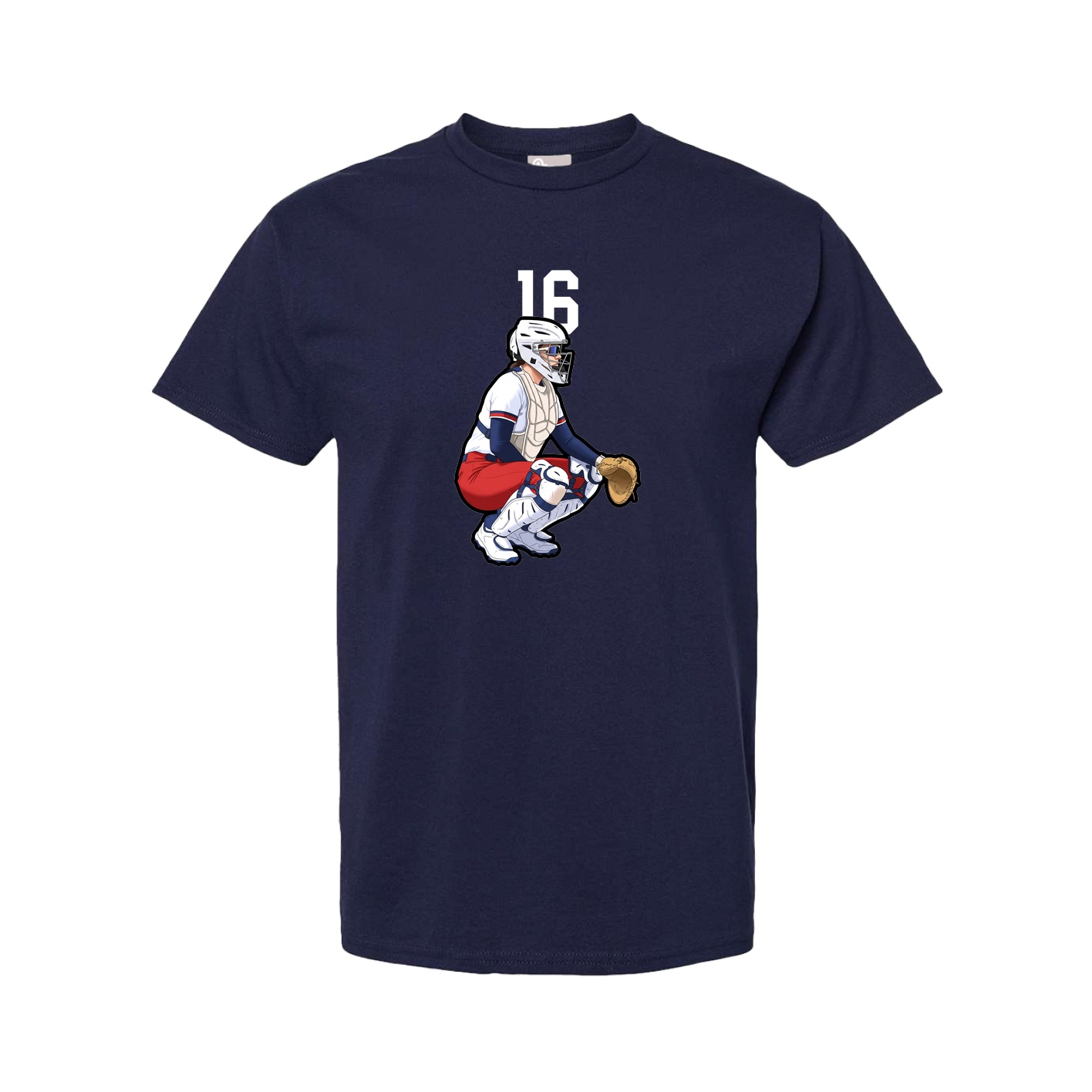 Tee — Number Top in Navy
