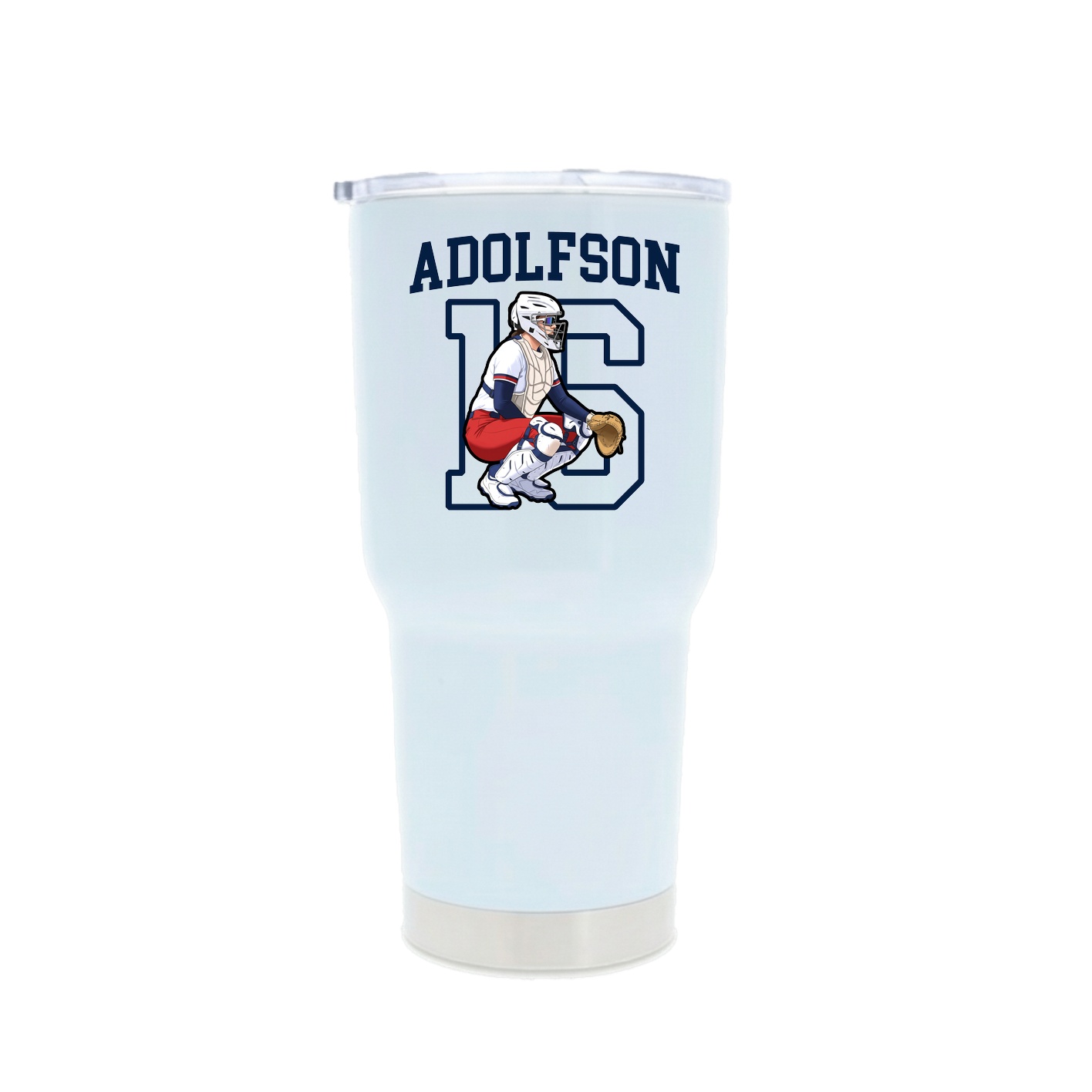 30oz Stainless Steel Tumbler — Shirsey in White