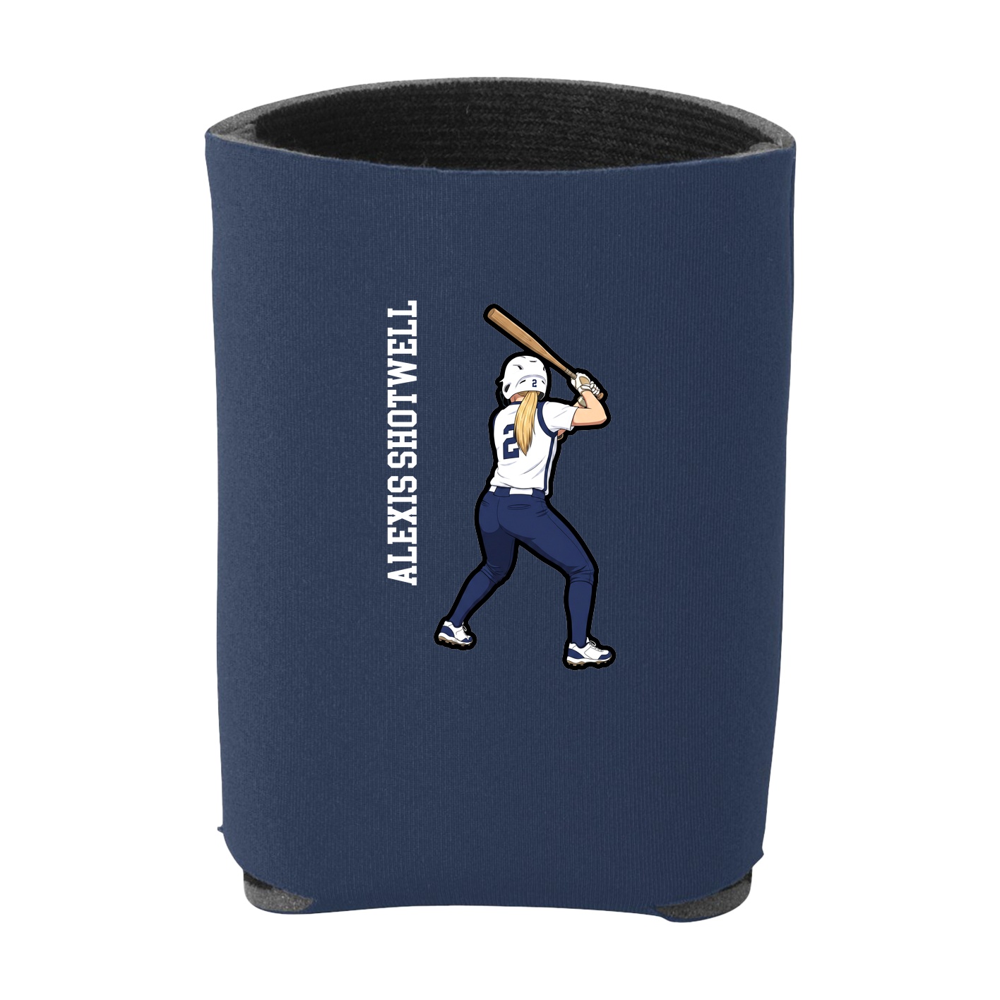 Can Holder — Name Vertical in Navy