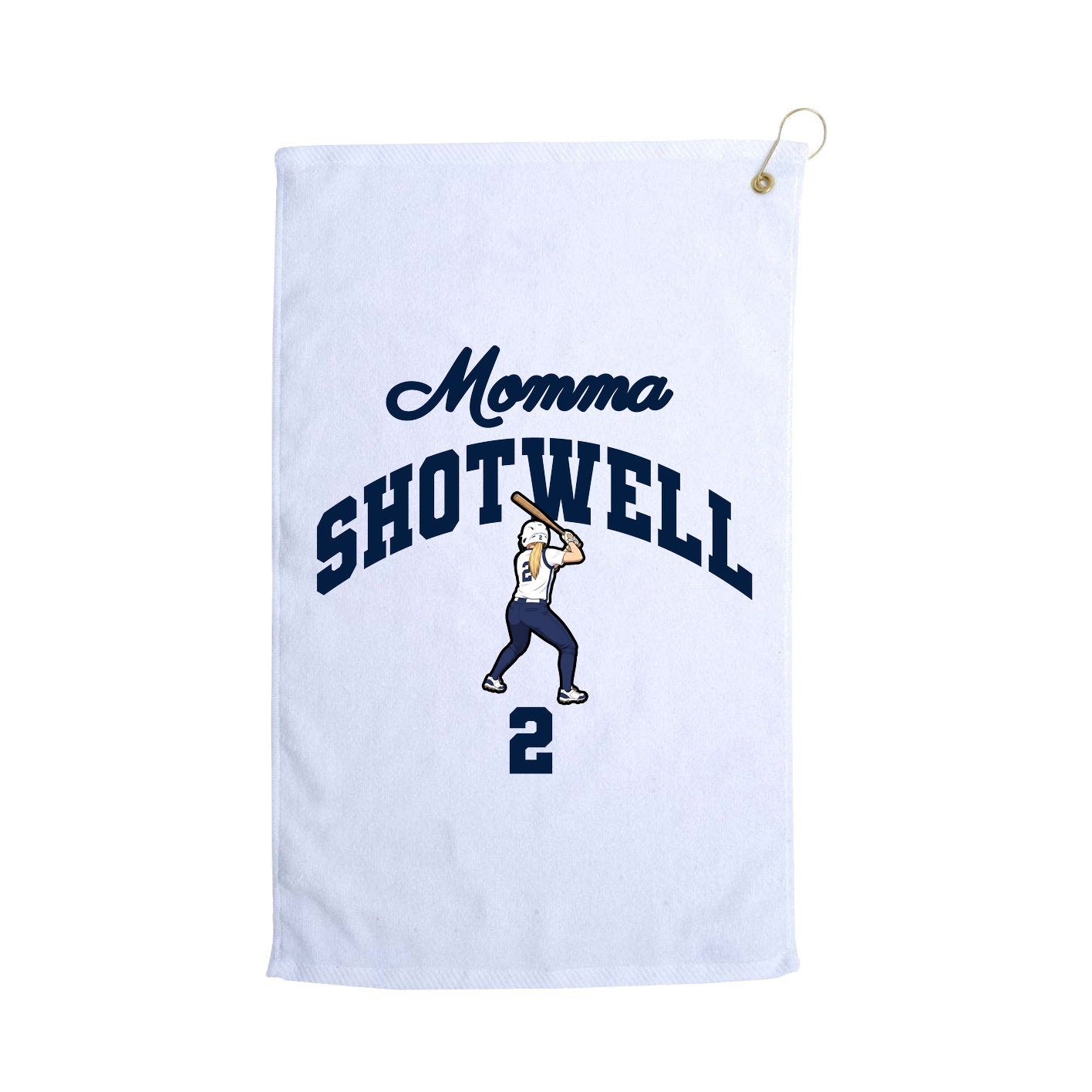 Golf Towel — Mothers Day Arch in White