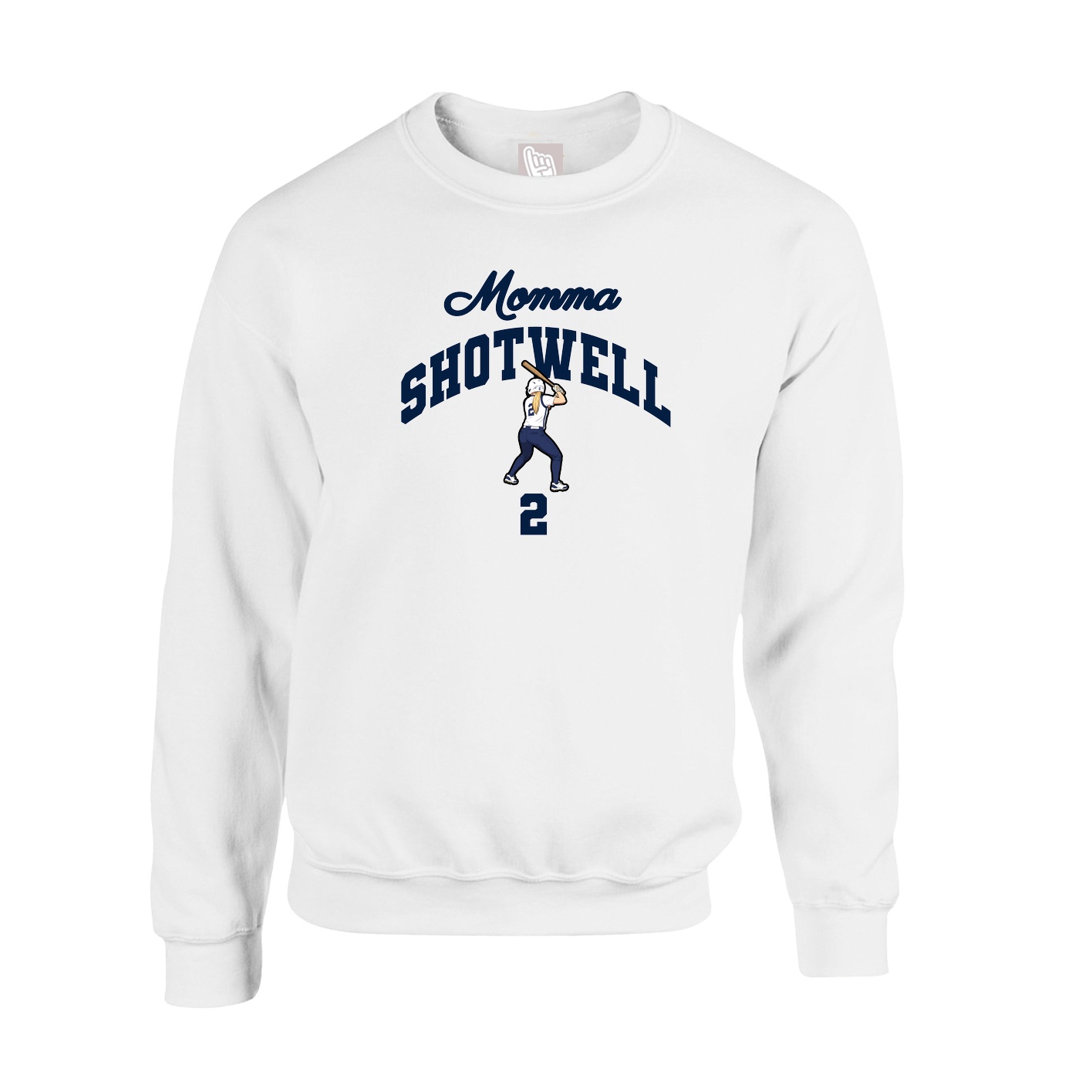 Fleece Crew — Mothers Day Arch in White